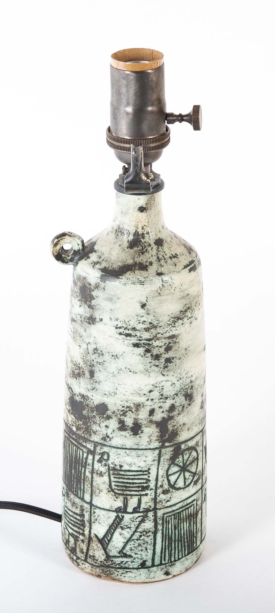 Jacques Blin (1920-1995) Ceramic "Jug" Form Lamp