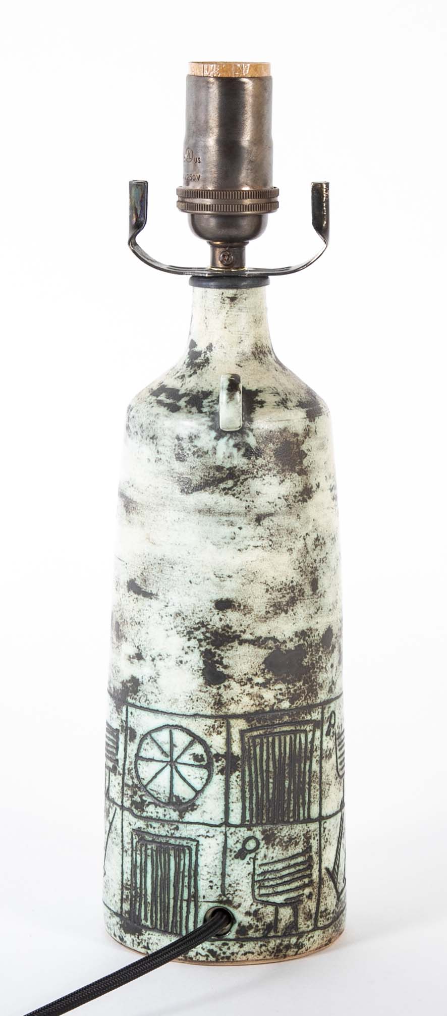 Jacques Blin (1920-1995) Ceramic "Jug" Form Lamp