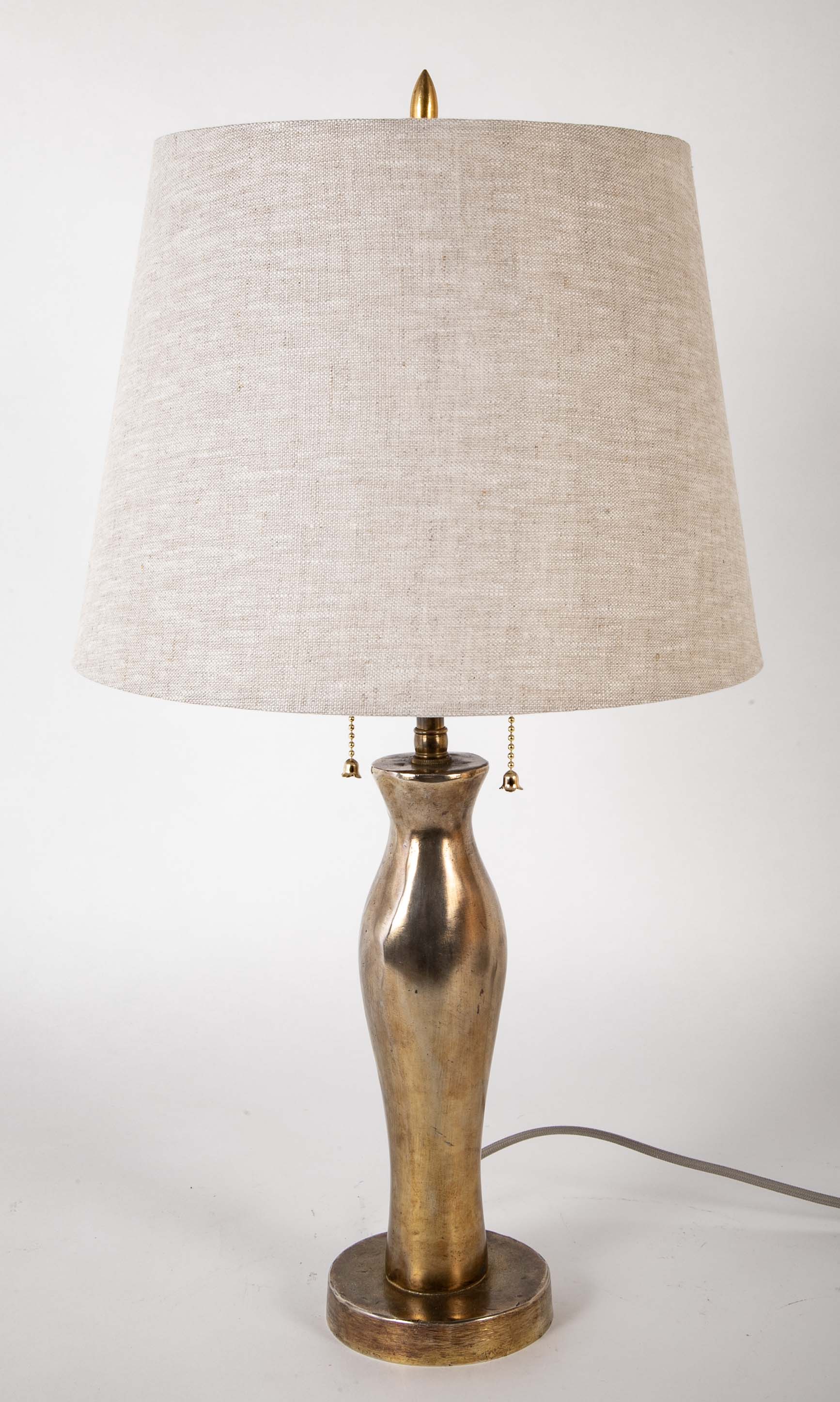 Italian Brass and Bronze Lamp after Albert Giacometti