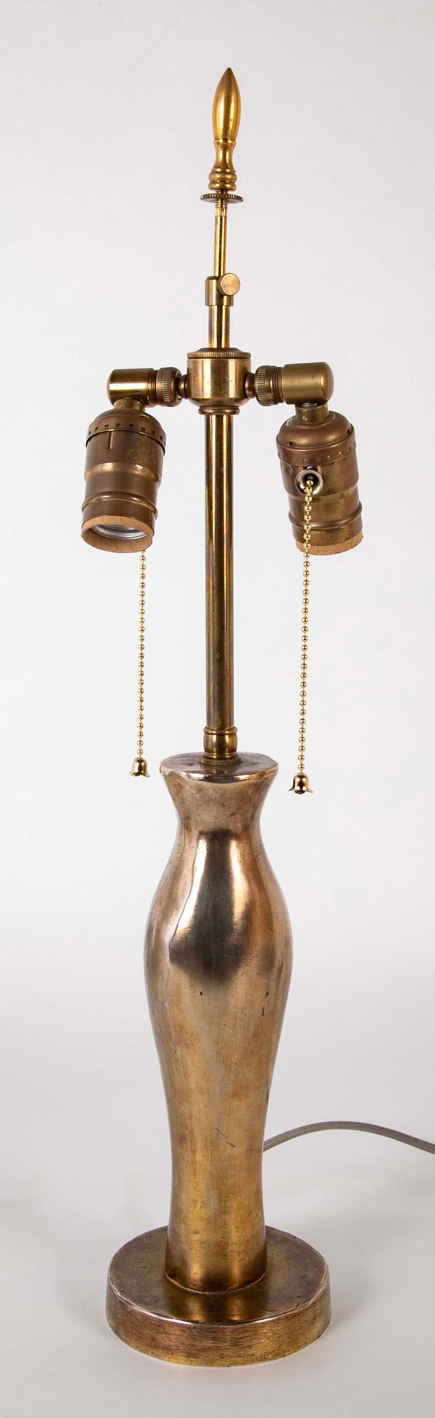 Italian Brass and Bronze Lamp after Albert Giacometti