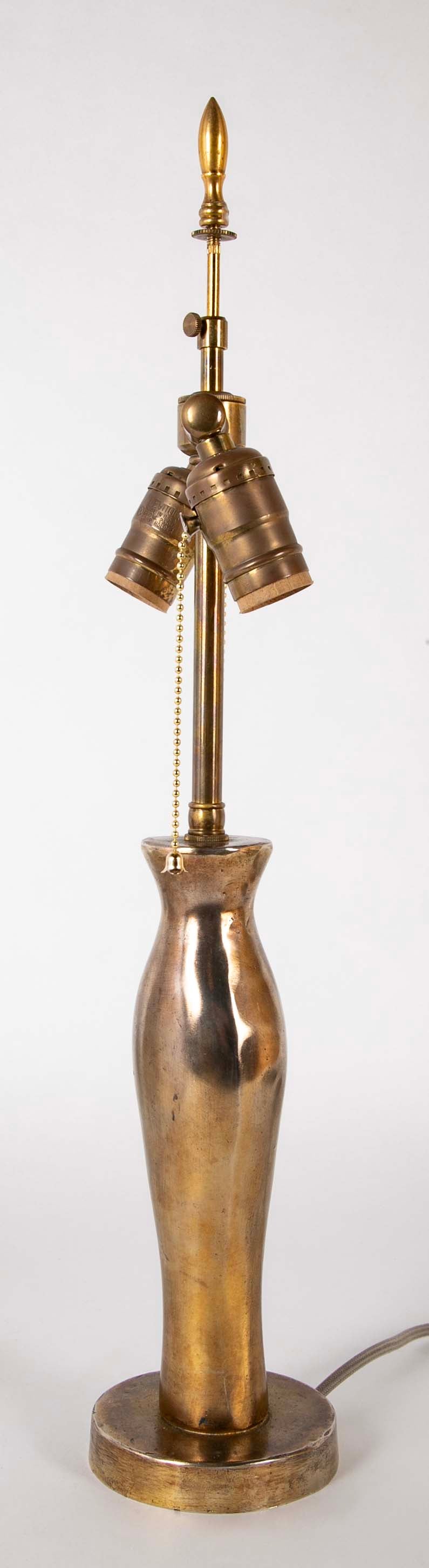 Italian Brass and Bronze Lamp after Albert Giacometti