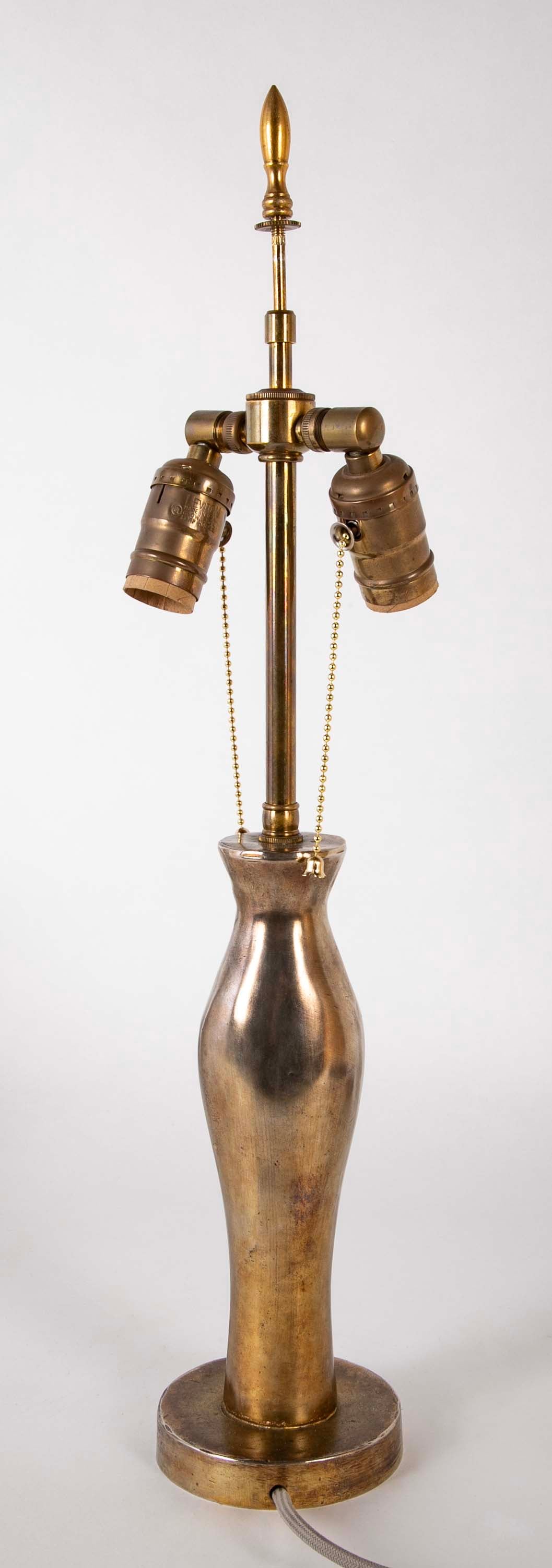 Italian Brass and Bronze Lamp after Albert Giacometti