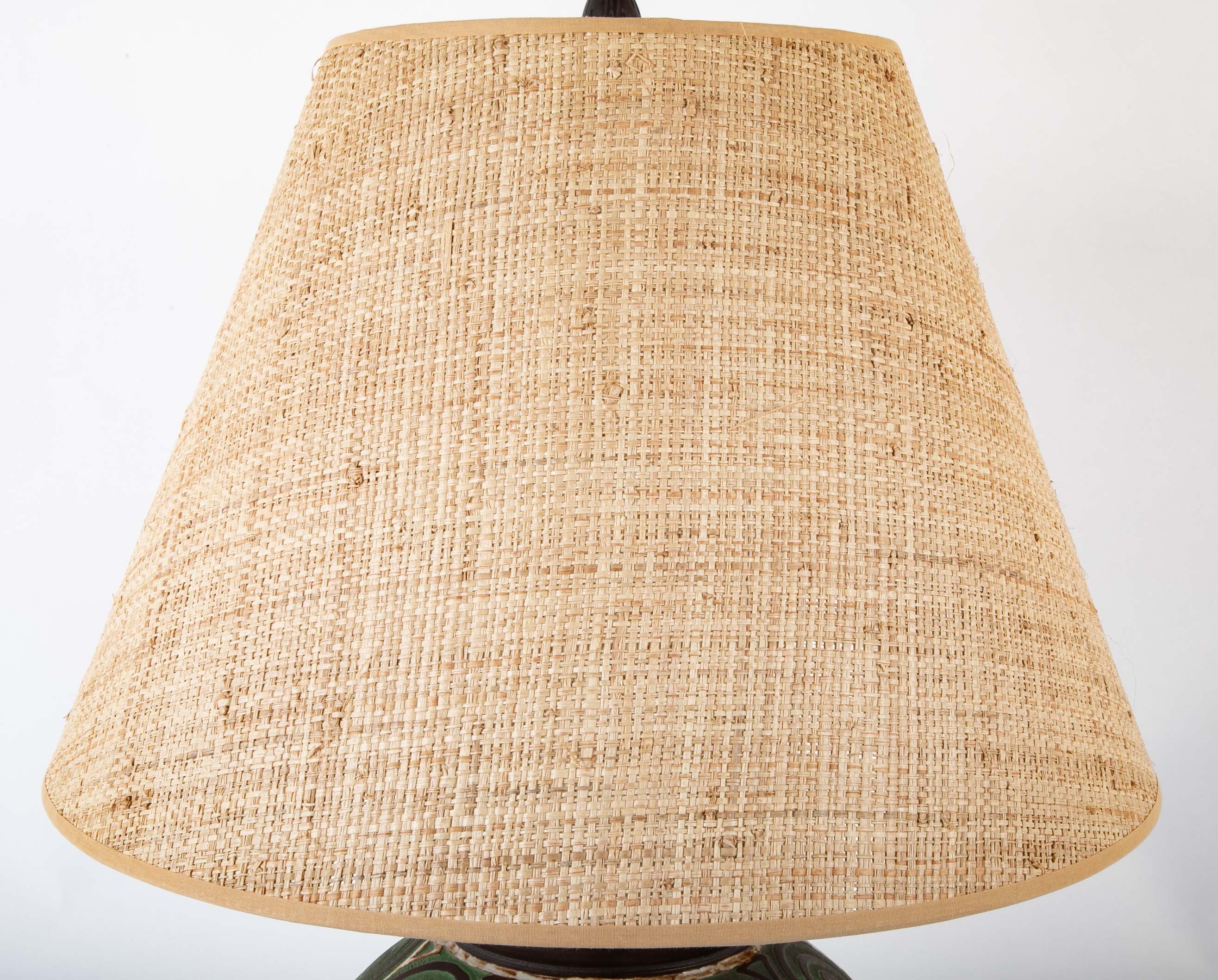 Mougin Art Pottery Vase now a Lamp by Louis Katona