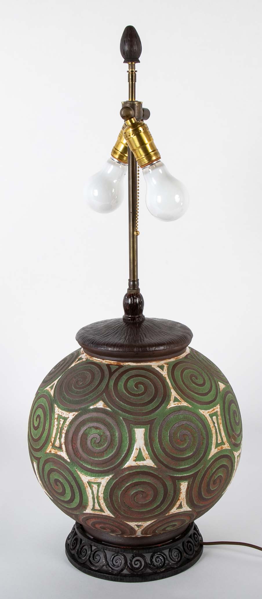 Mougin Art Pottery Vase now a Lamp by Louis Katona