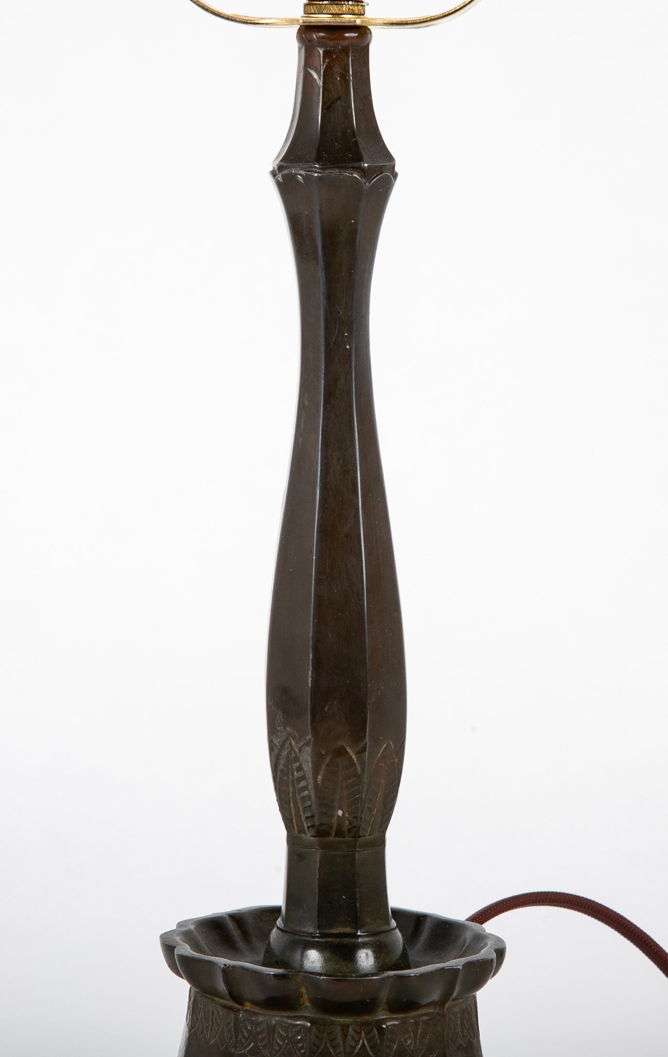 A Just Andersen Patinated "Disko" Metal Lamp