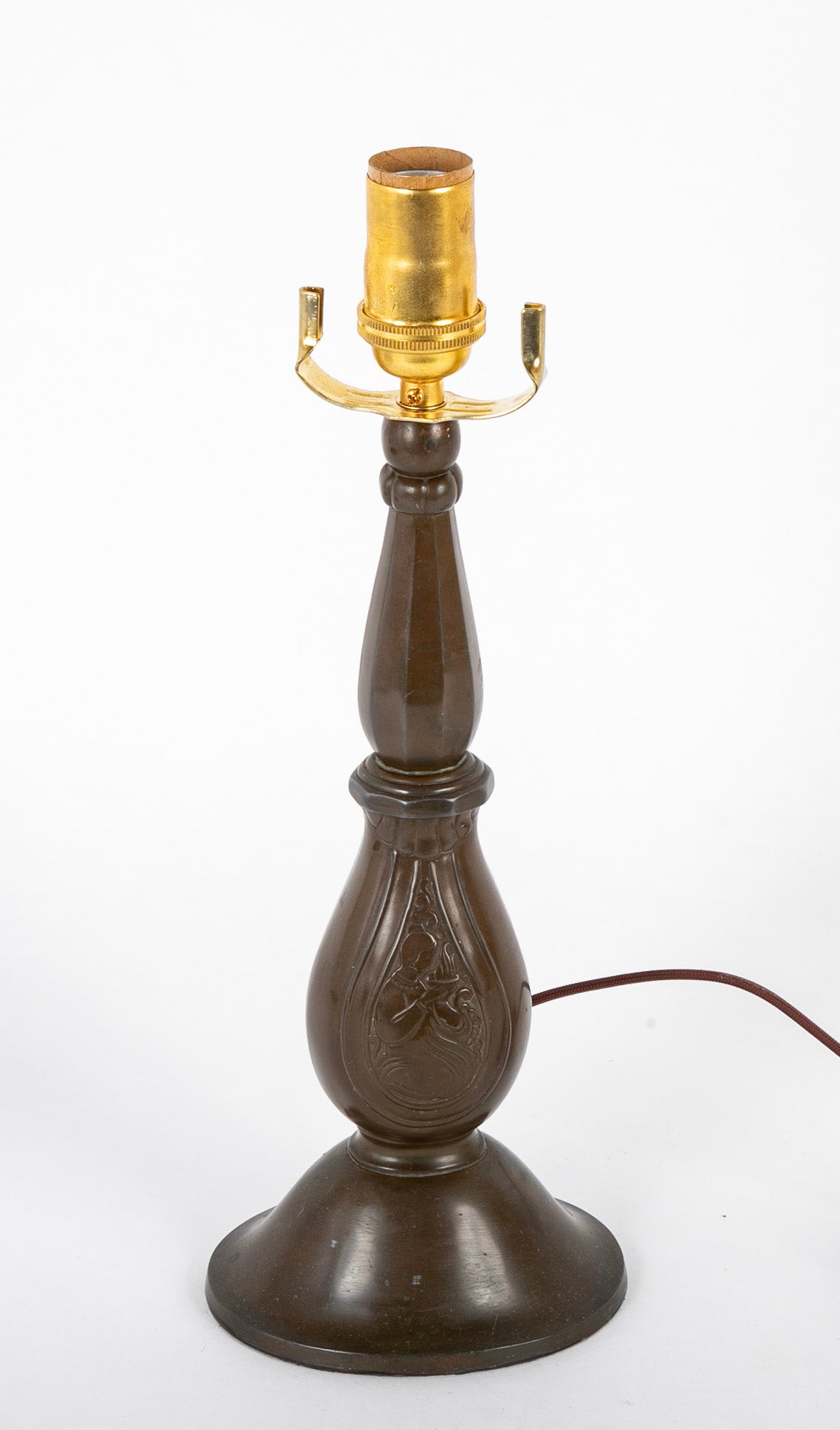 Just Andersen Patinated "Disko" Metal Table Lamp