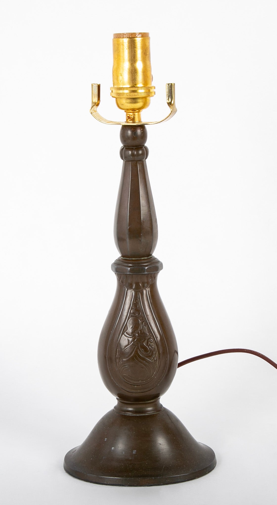 Just Andersen Patinated "Disko" Metal Table Lamp