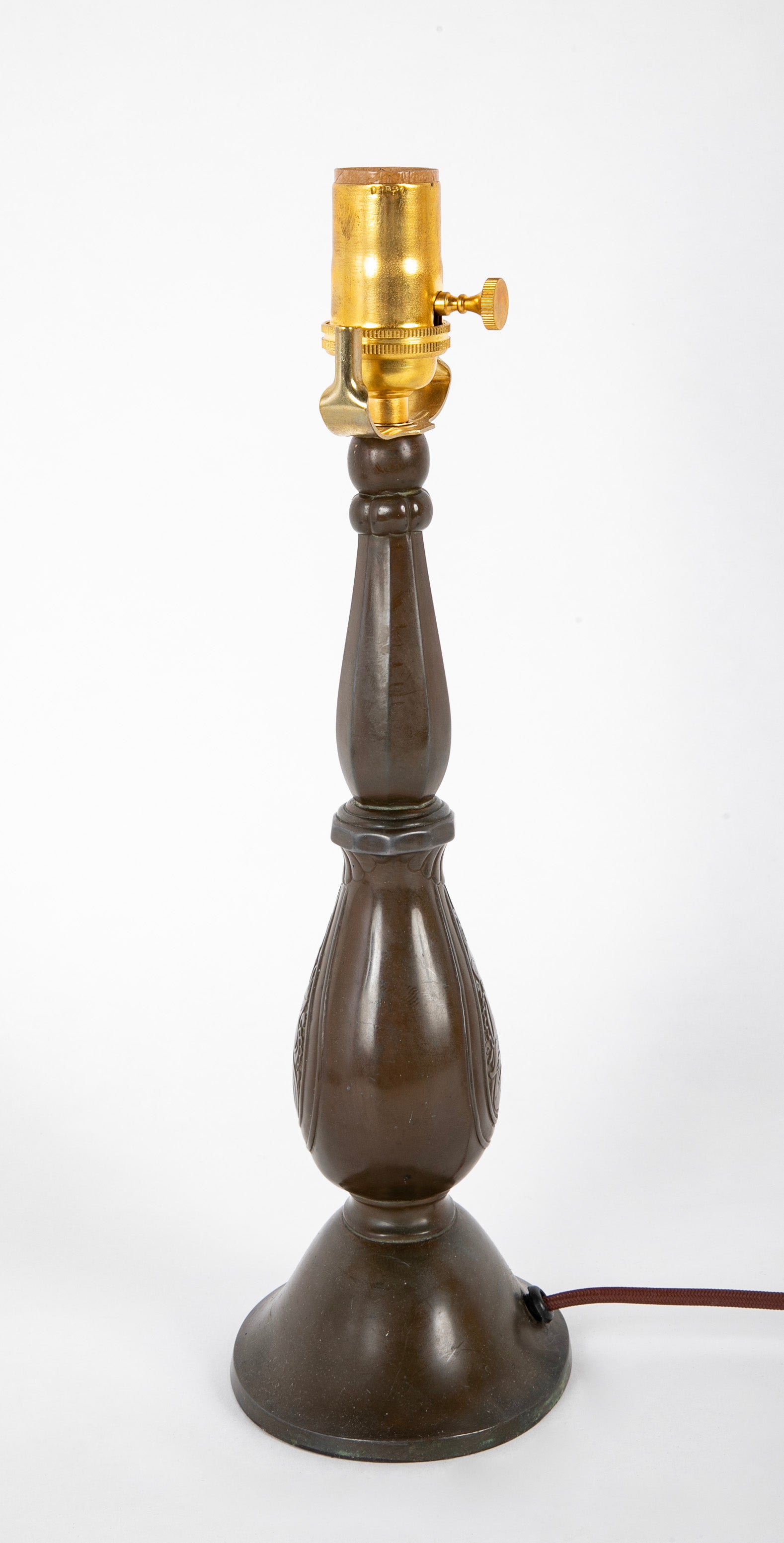 Just Andersen Patinated "Disko" Metal Table Lamp