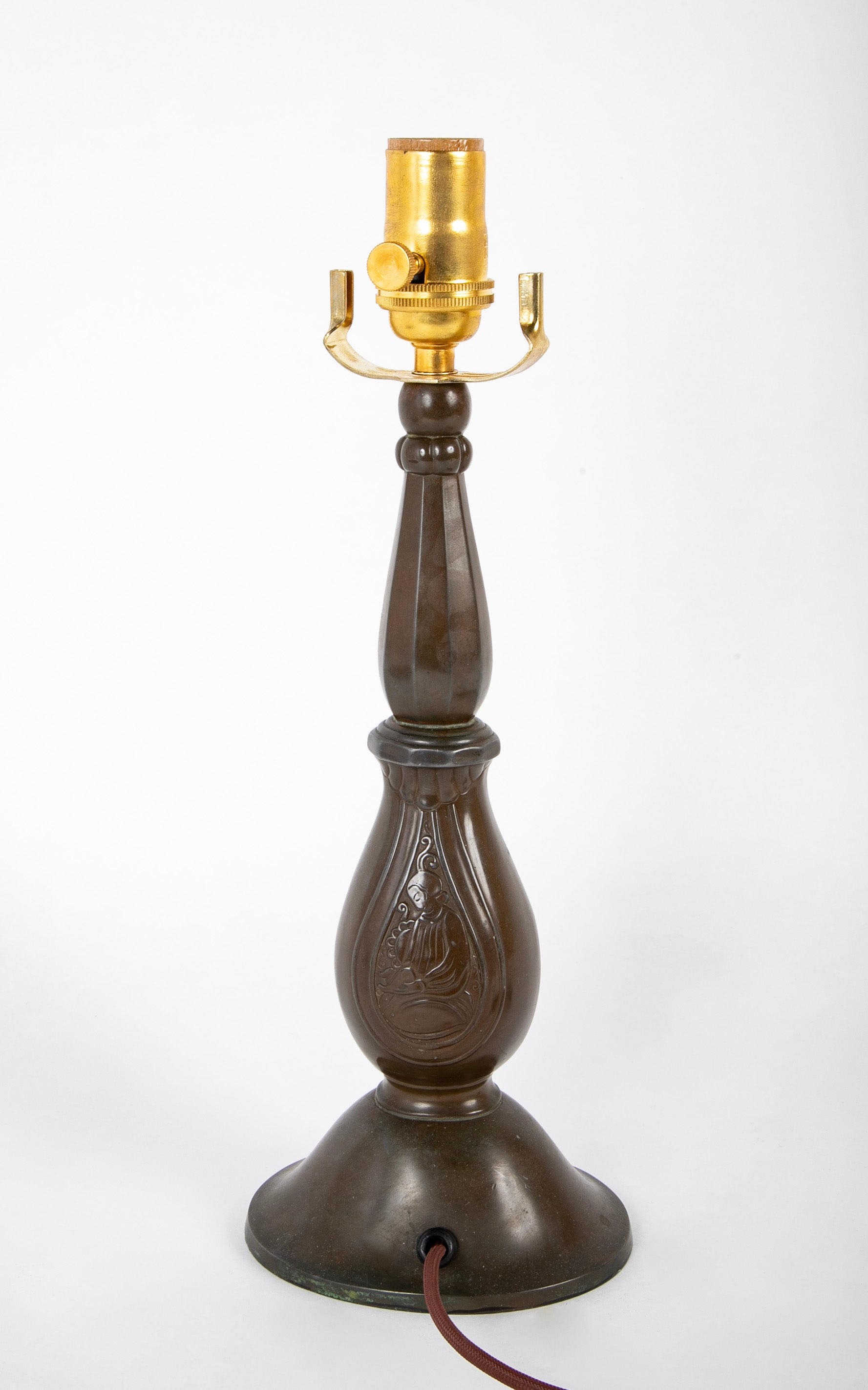 Just Andersen Patinated "Disko" Metal Table Lamp