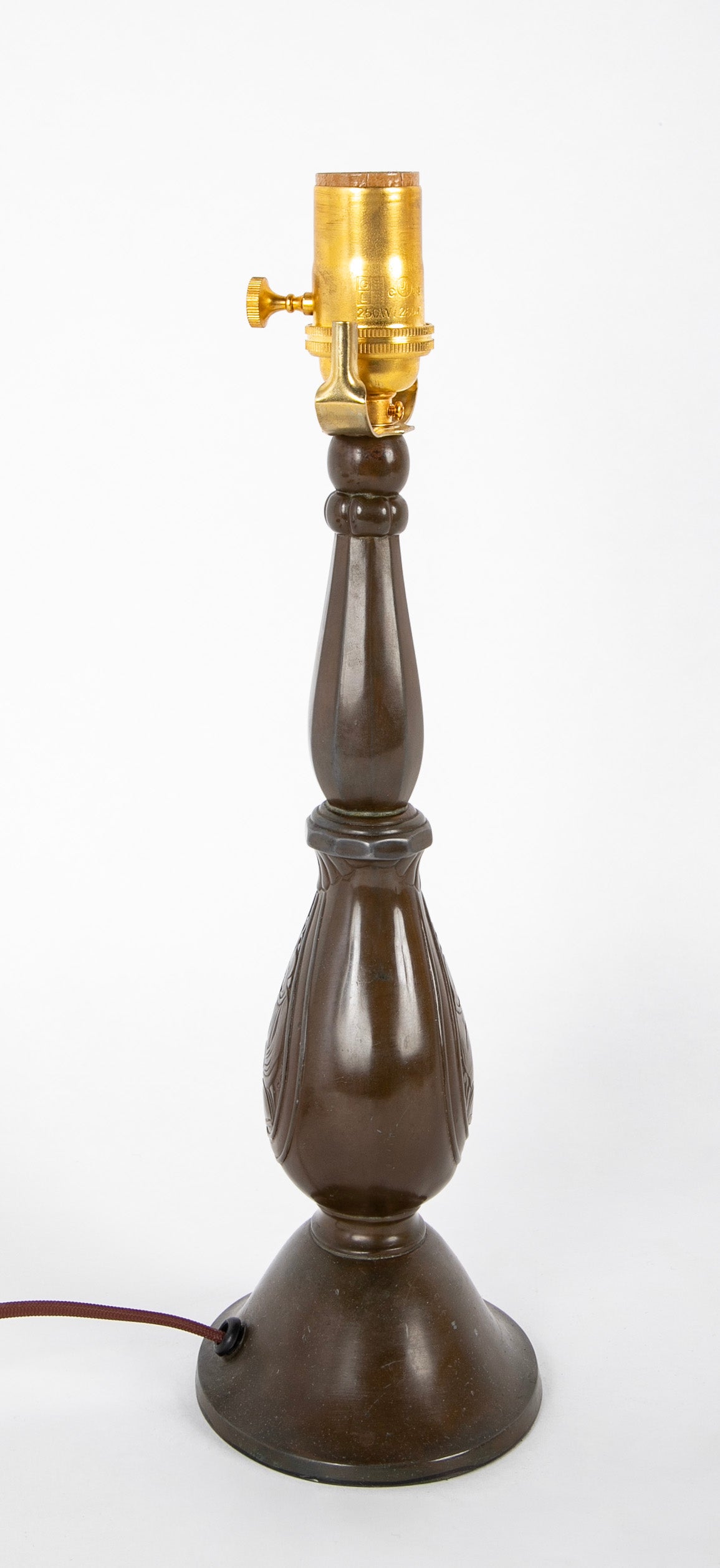 Just Andersen Patinated "Disko" Metal Table Lamp