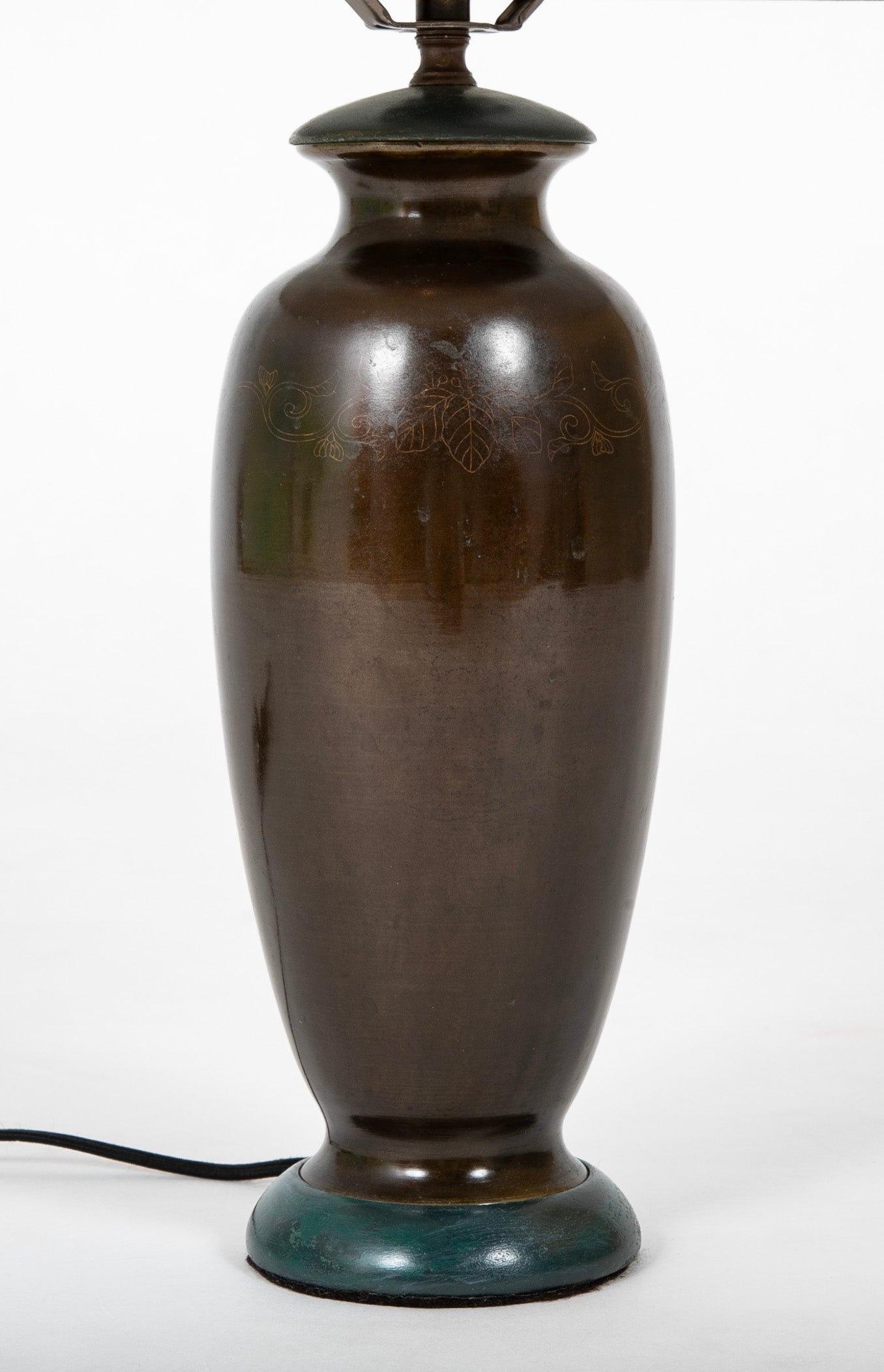 Japanese Bronze Vase Now a Lamp