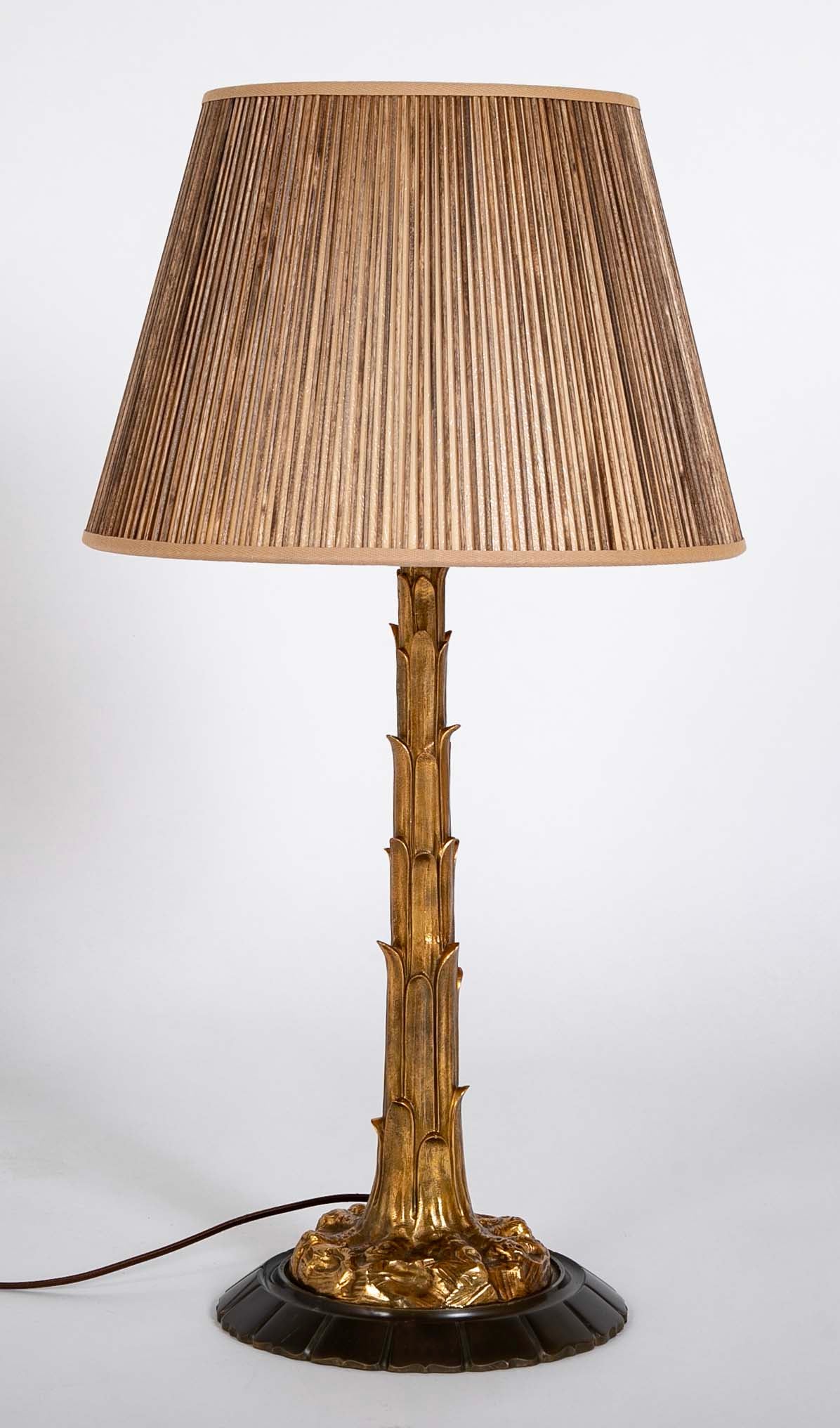 Stylized Bronze Lamp Possibly by Jansen