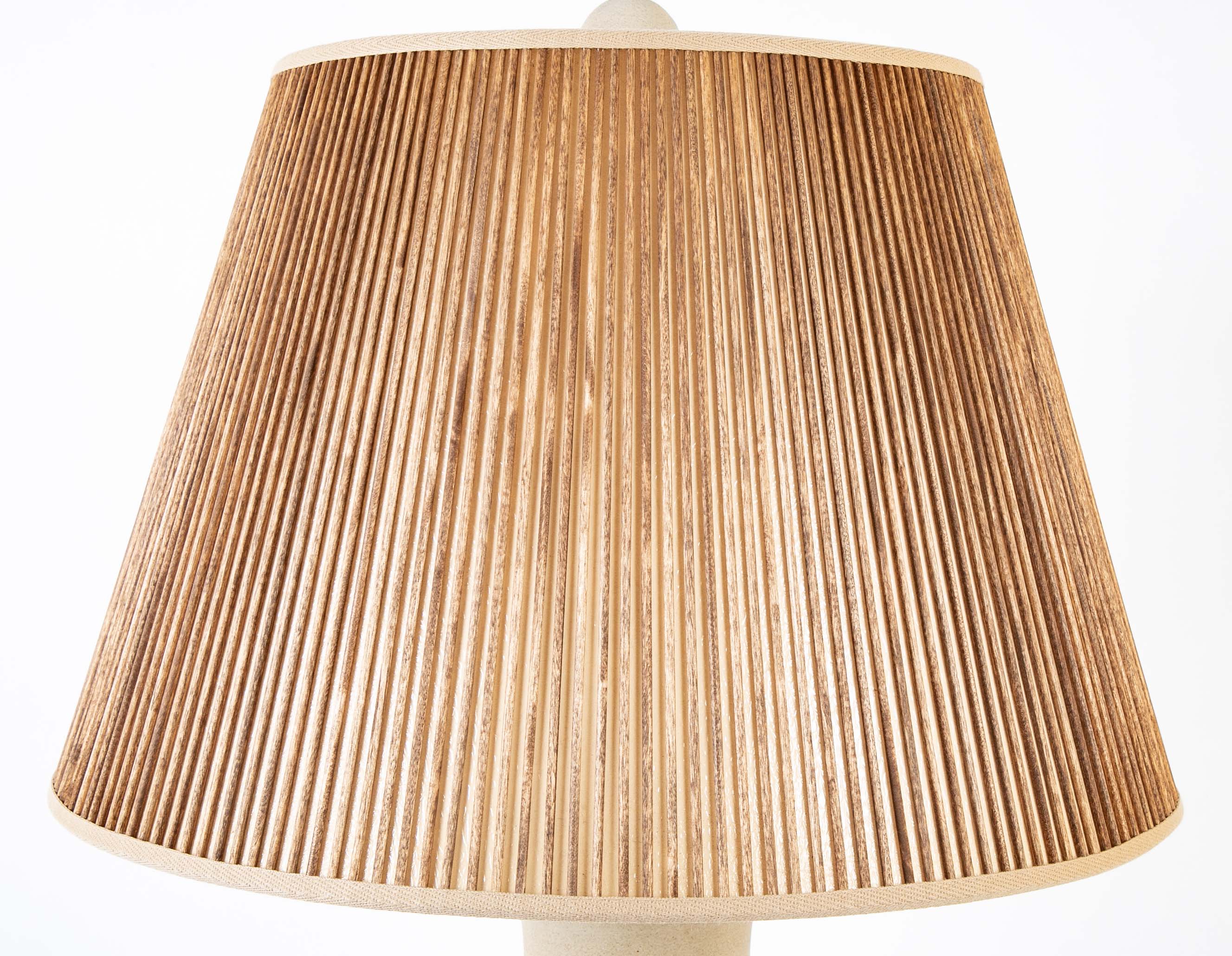 Kahler Unglazed Baluster Form Beige Ceramic Vase as Lamp