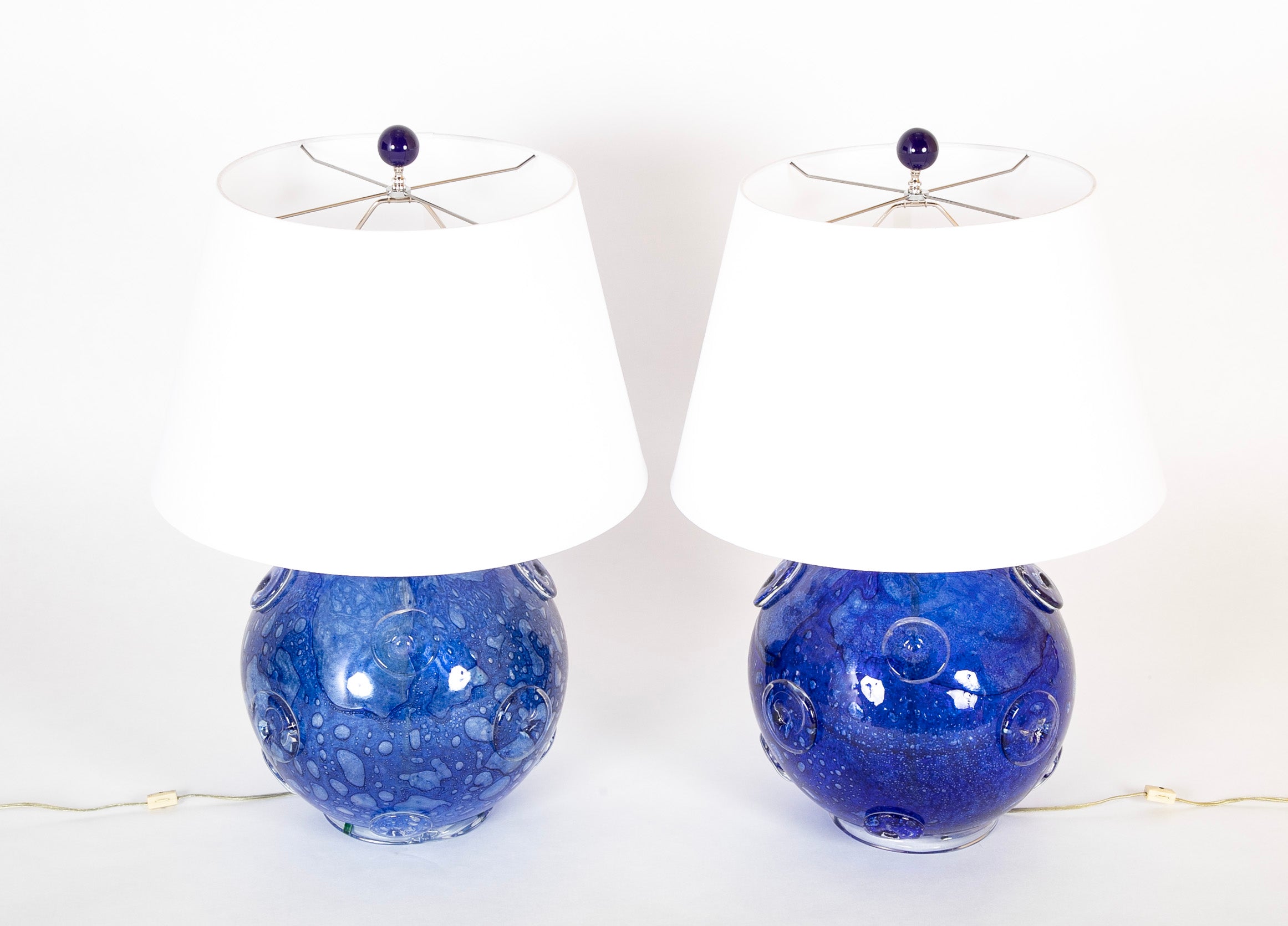 Pair of Italian "Efesco" Table Lamps by Ercole Barovier