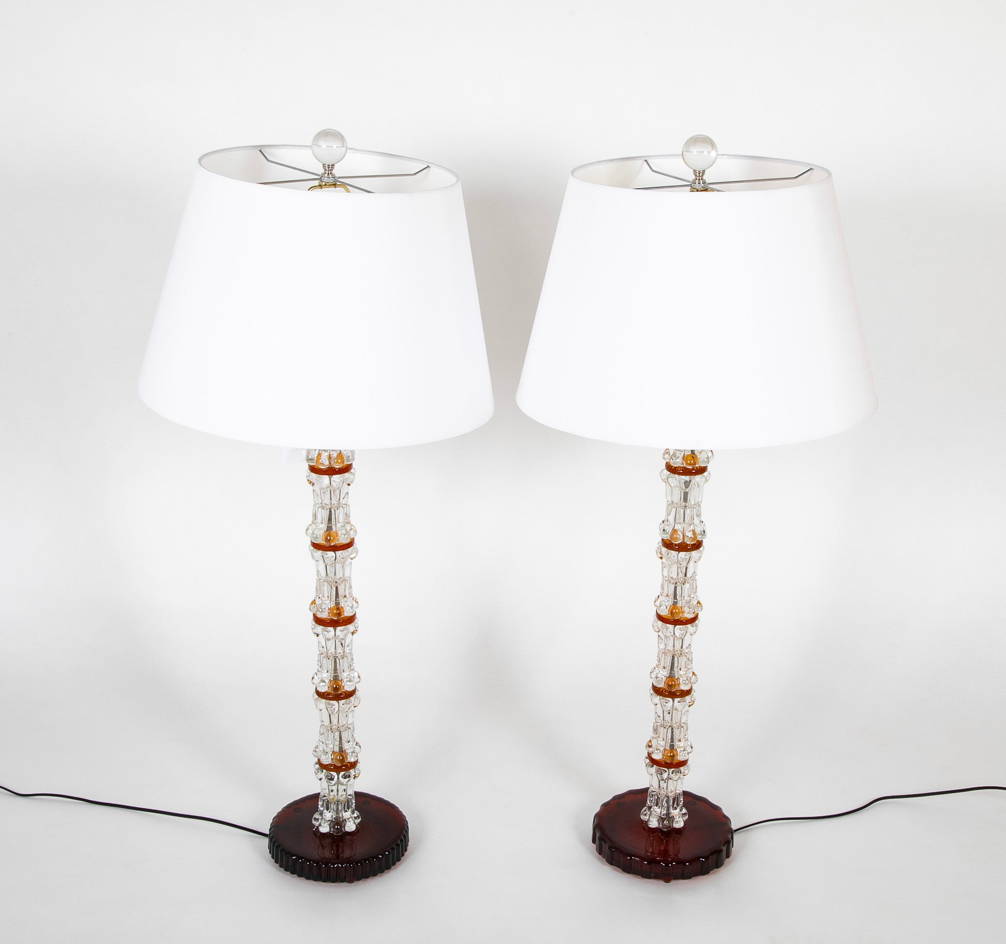 A Near Pair of Orrefors Lamps