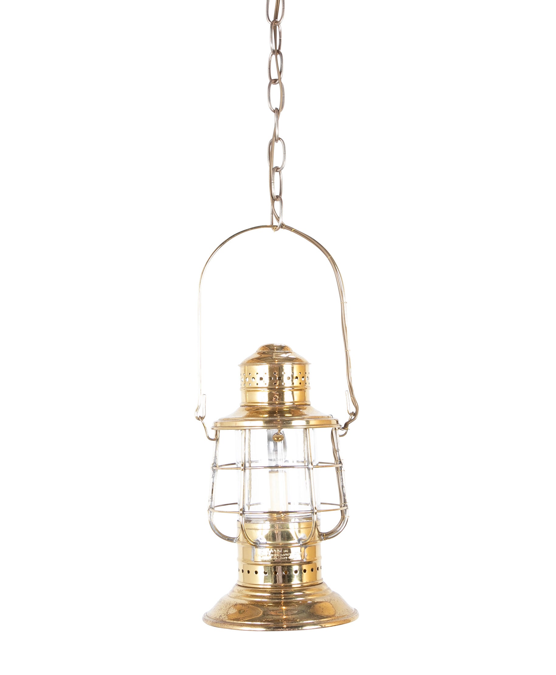 Matched Pair of Brass Lanterns