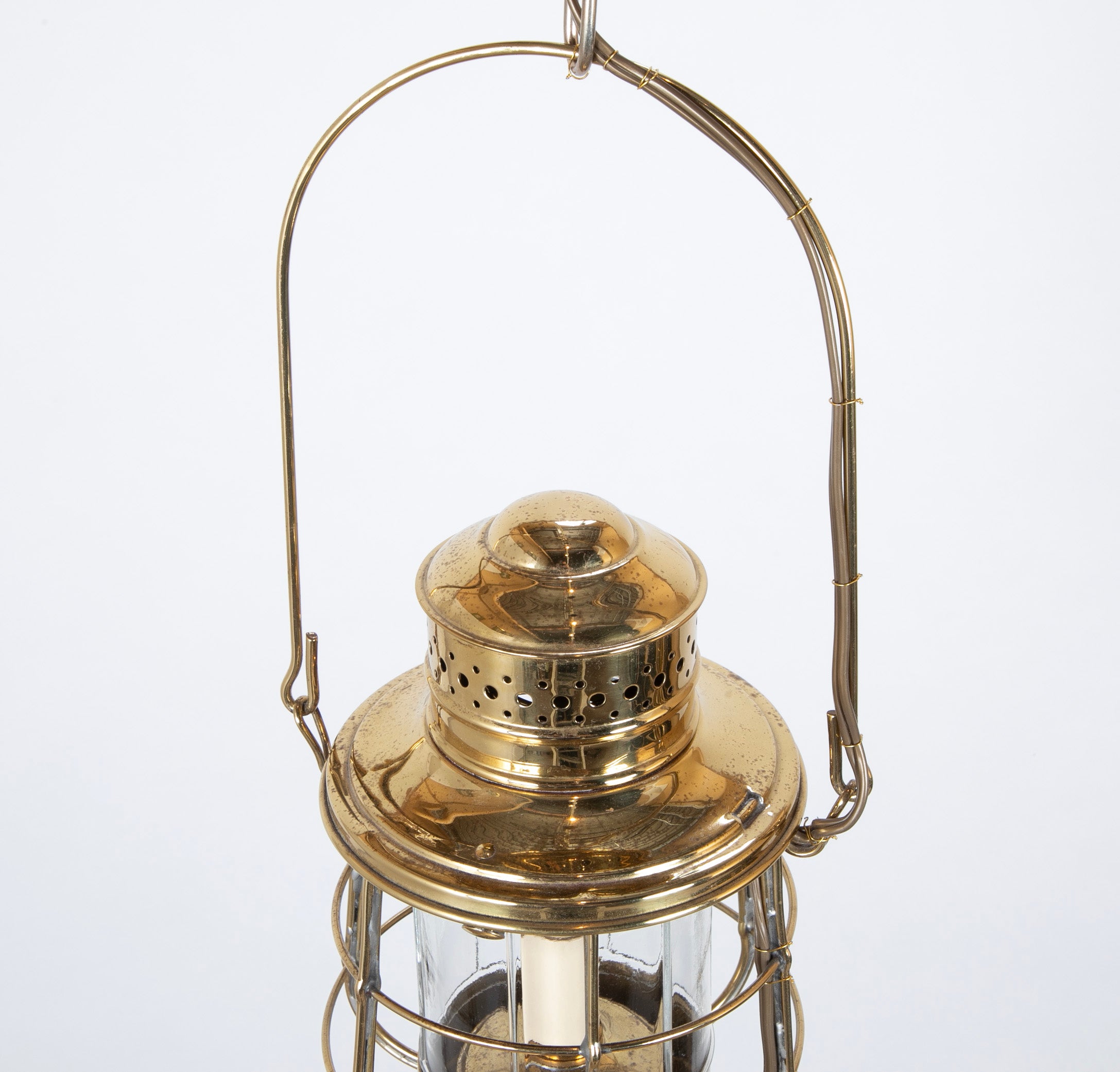 Matched Pair of Brass Lanterns