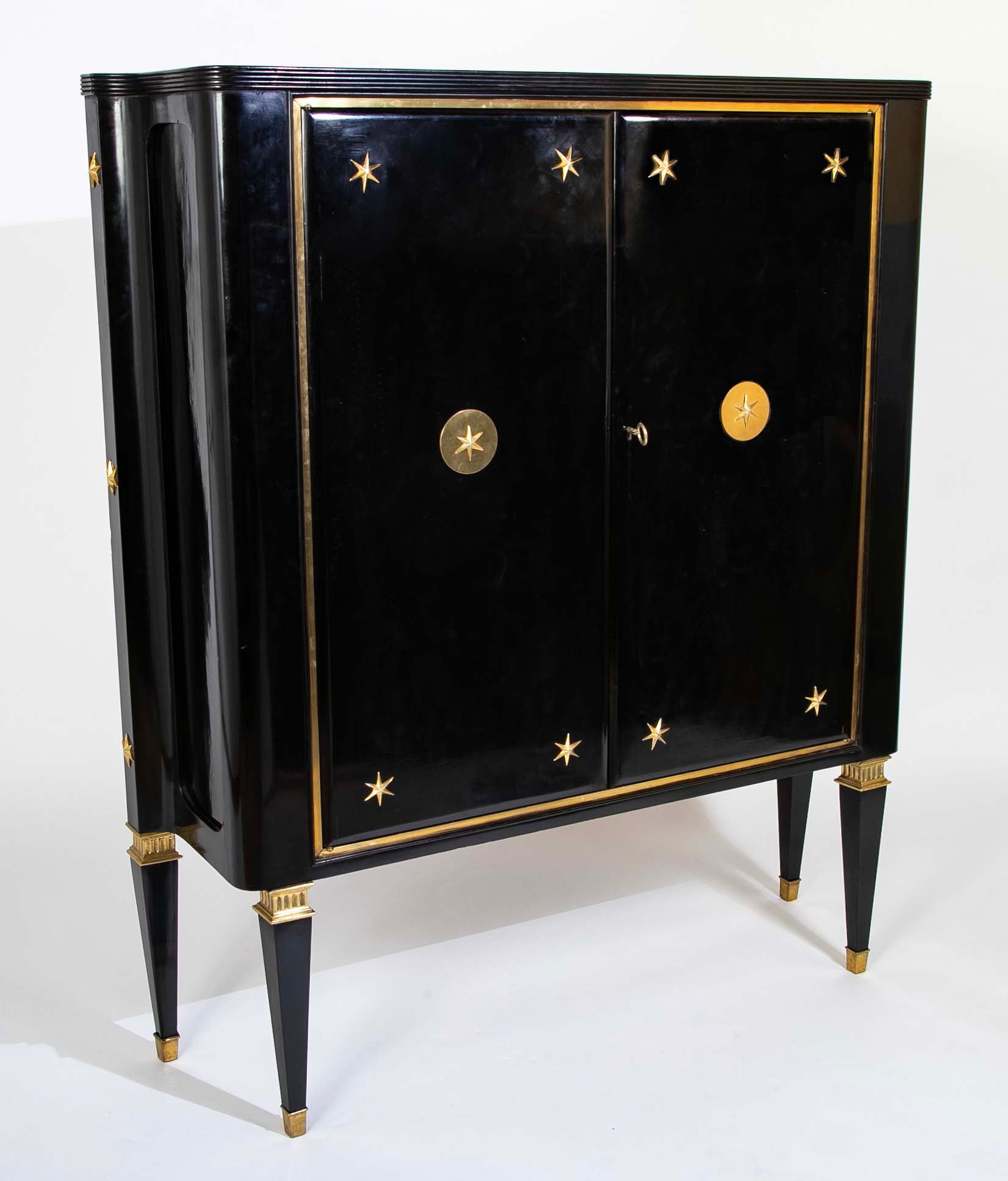 The Paolo Buffa Black Lacquer Cabinet