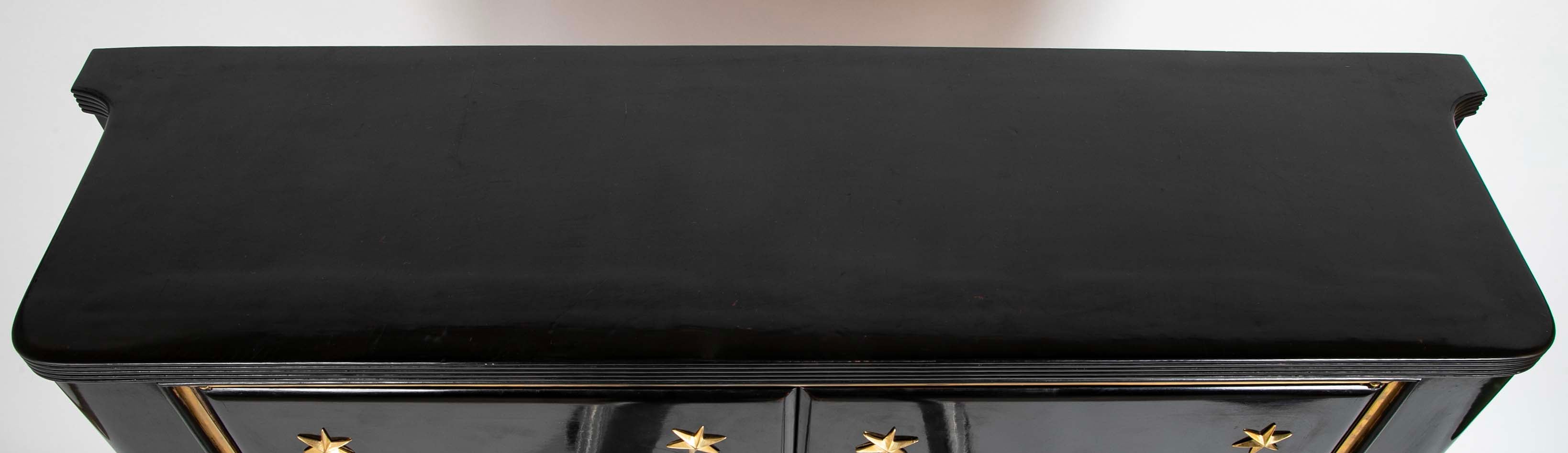 The Paolo Buffa Black Lacquer Cabinet