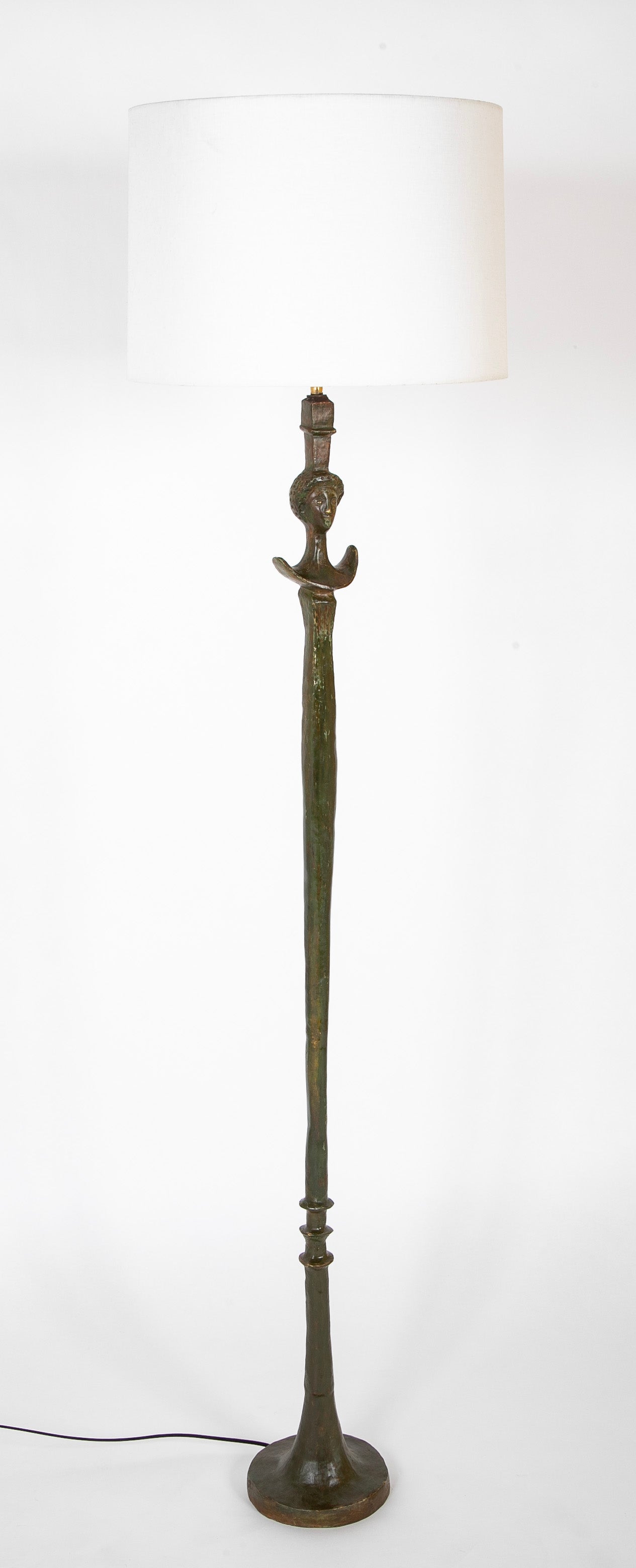 Alberto Giacometti Style "Tete de Femme" Floor Lamp
