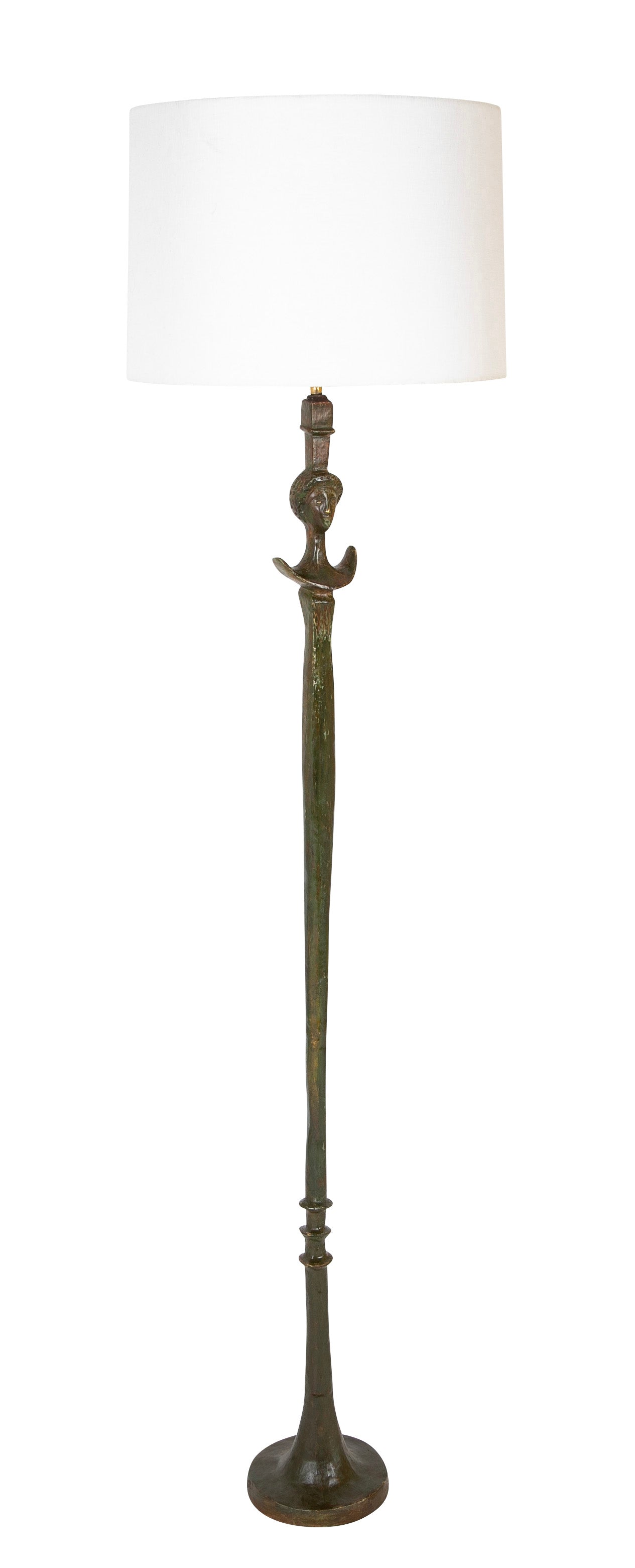 Alberto Giacometti Style "Tete de Femme" Floor Lamp