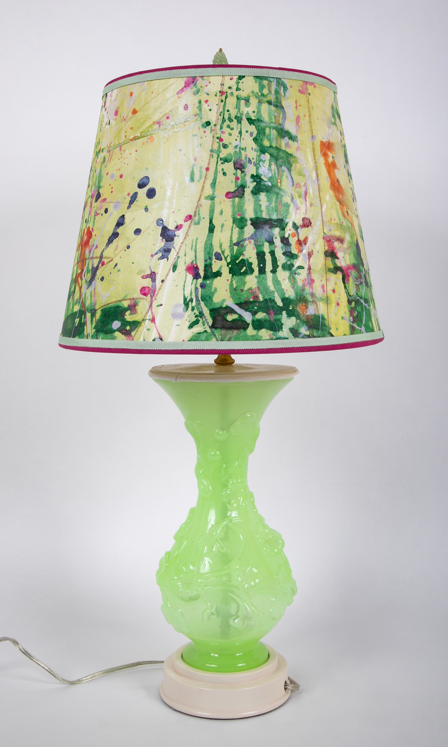 American Pressed Glass Vases now Table Lamps