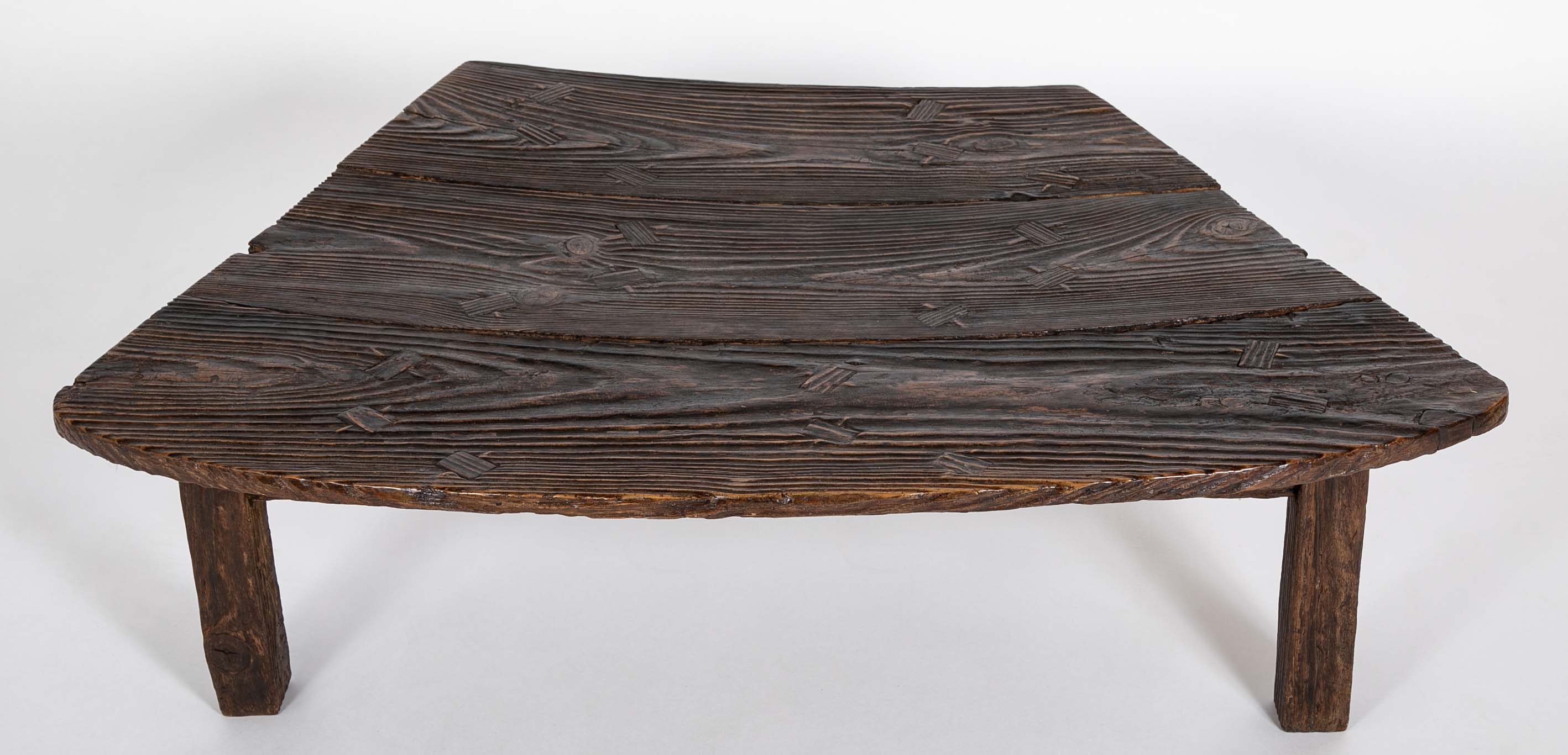 20th Century Japanese Low Table from Salvaged Ship Decking