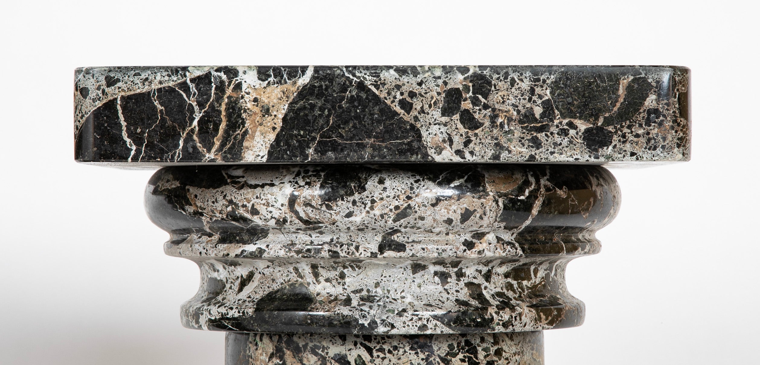 A Pair of Breccia Marble Italian Columns