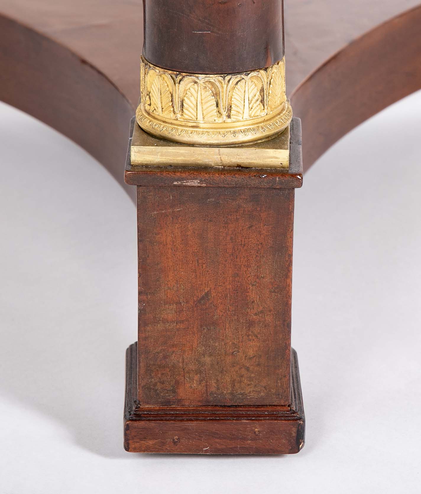 Rouge Griotte Marble- Top Gueridon Center Table with Gilt Bronze Fittings