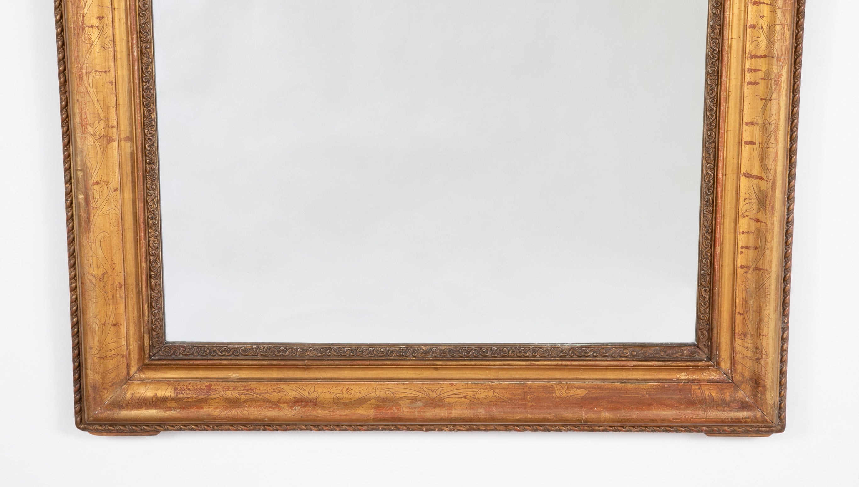 19th Century French Carved and Gilt Louis Philippe Mirror