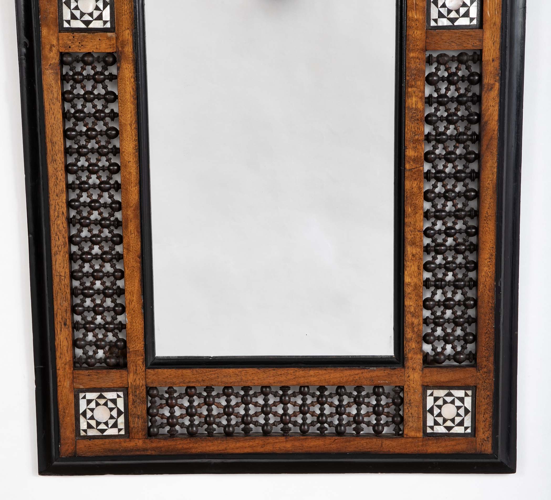 Mahogany & Mother-of-Pearl Framed Mirror for Liberty & Co Retail