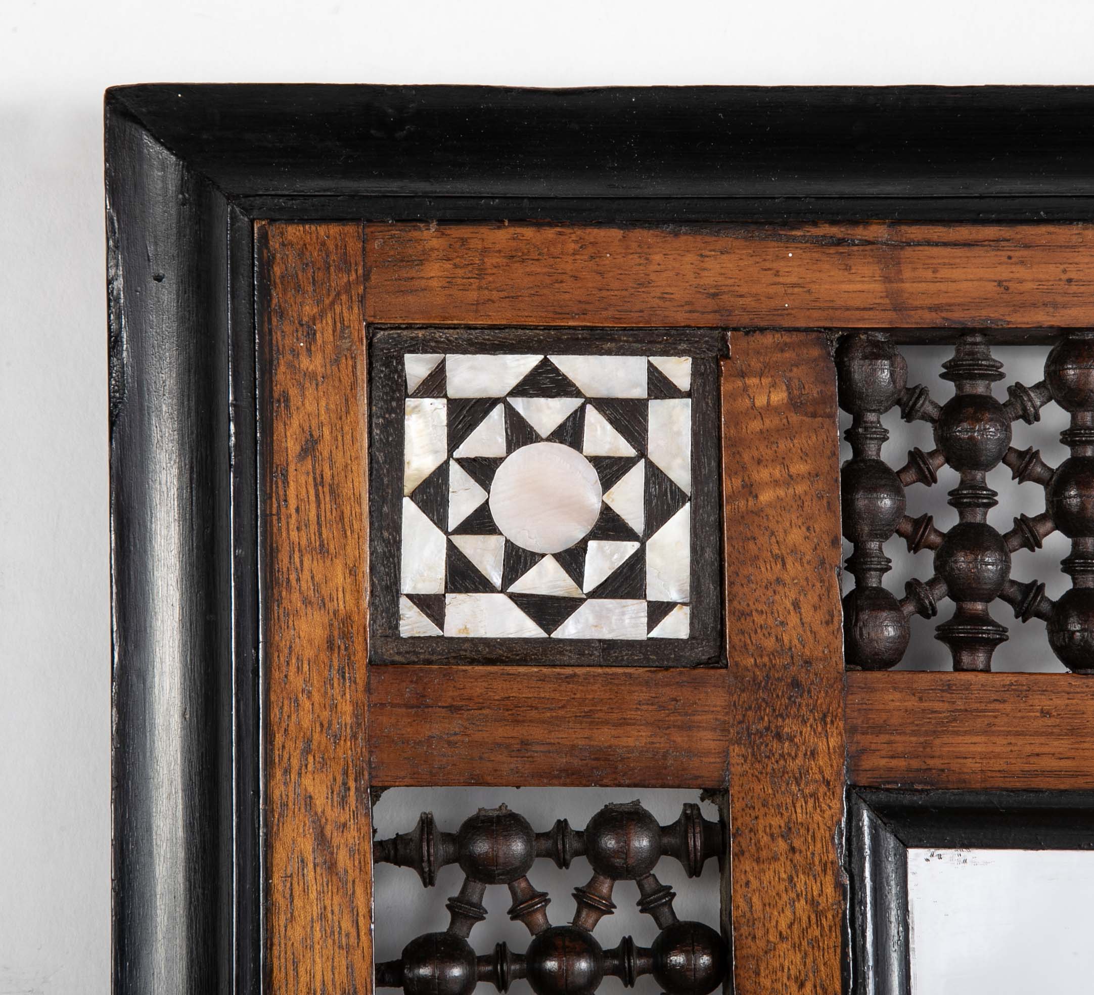 Mahogany & Mother-of-Pearl Framed Mirror for Liberty & Co Retail
