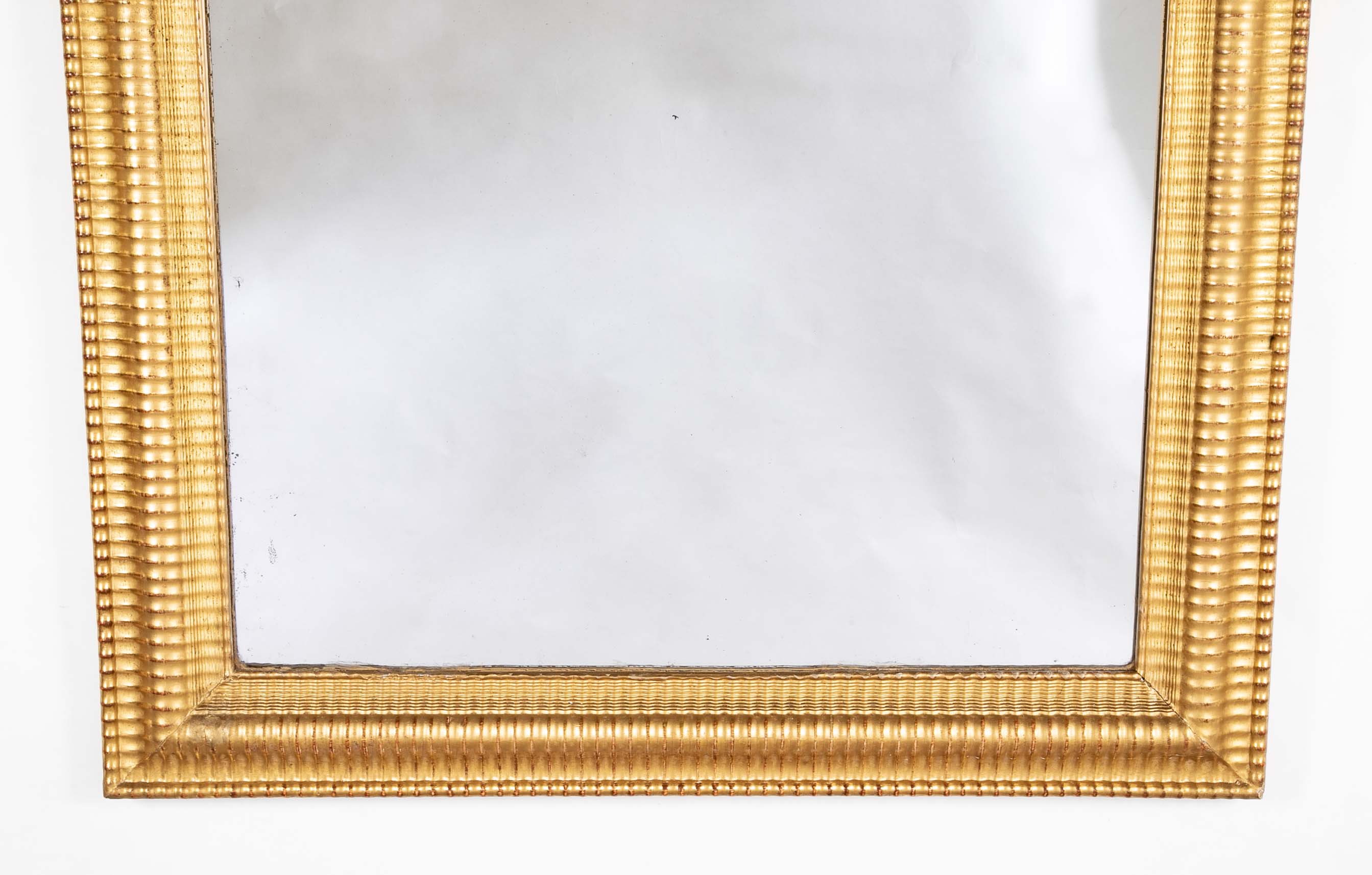 Empire Mirror in Carved Gilt Wood Frame