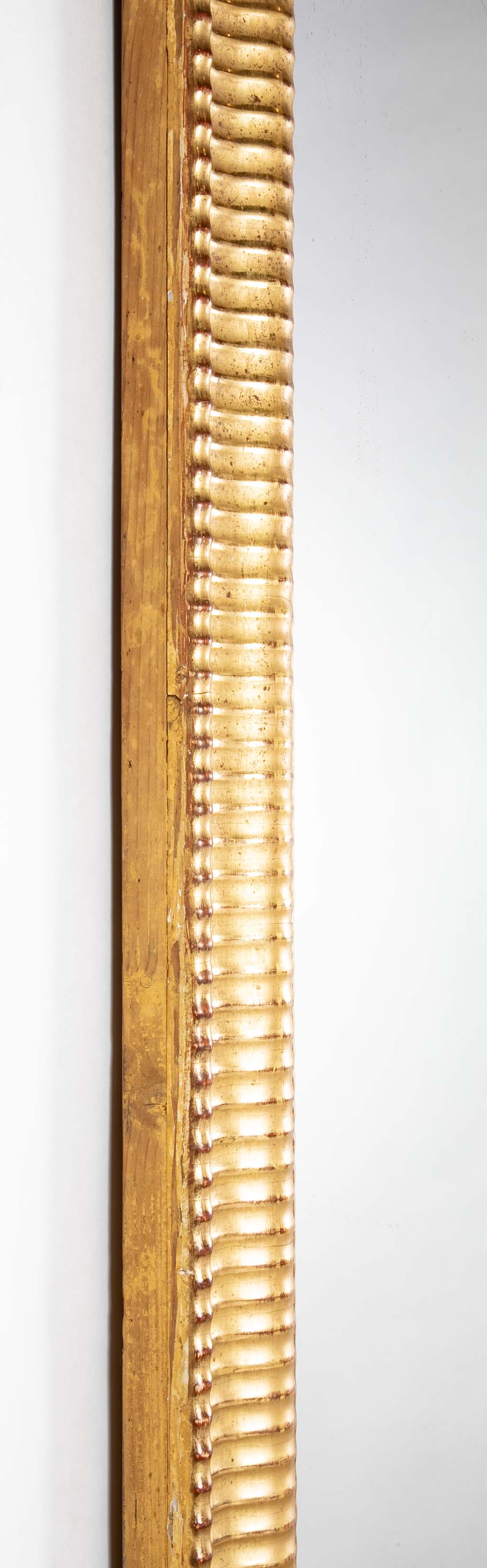 Empire Mirror in Carved Gilt Wood Frame