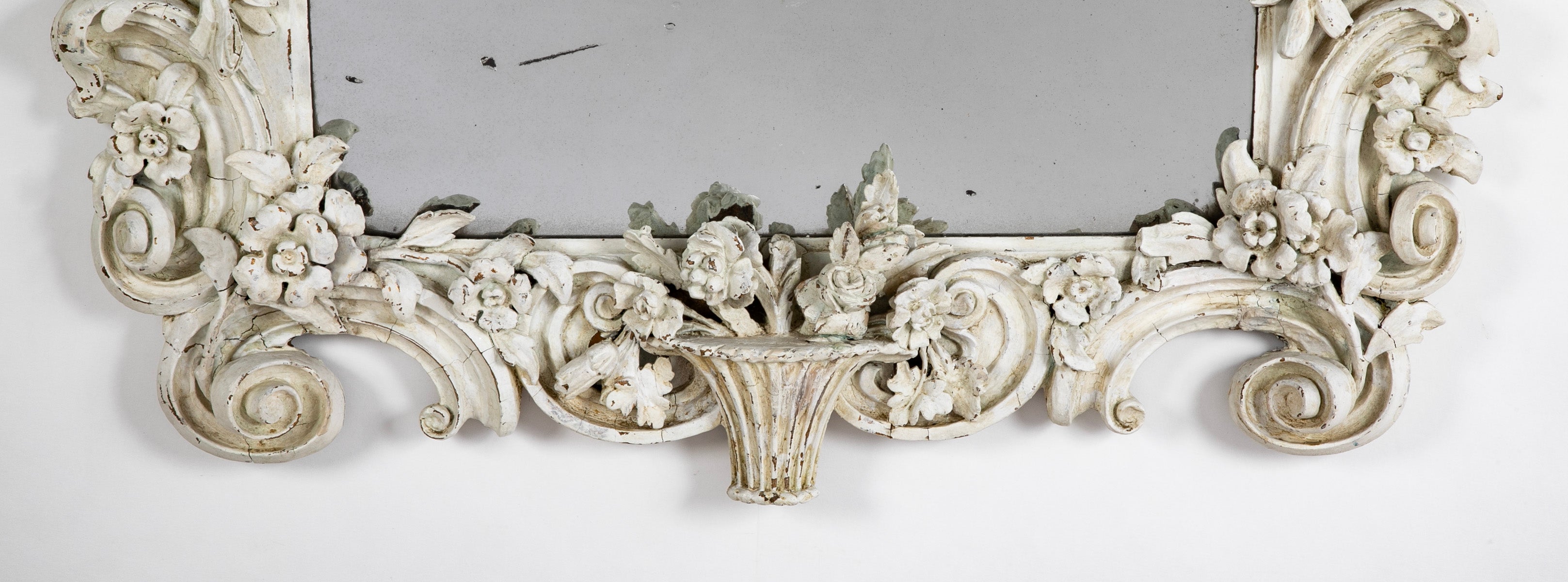 19th Century Carved & Gessoed French Pier Mirror