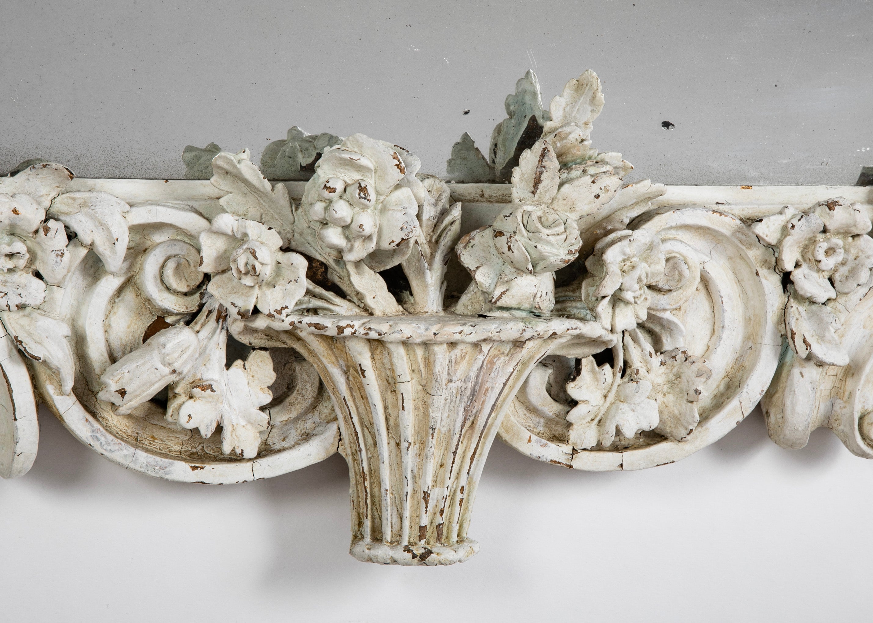 19th Century Carved & Gessoed French Pier Mirror