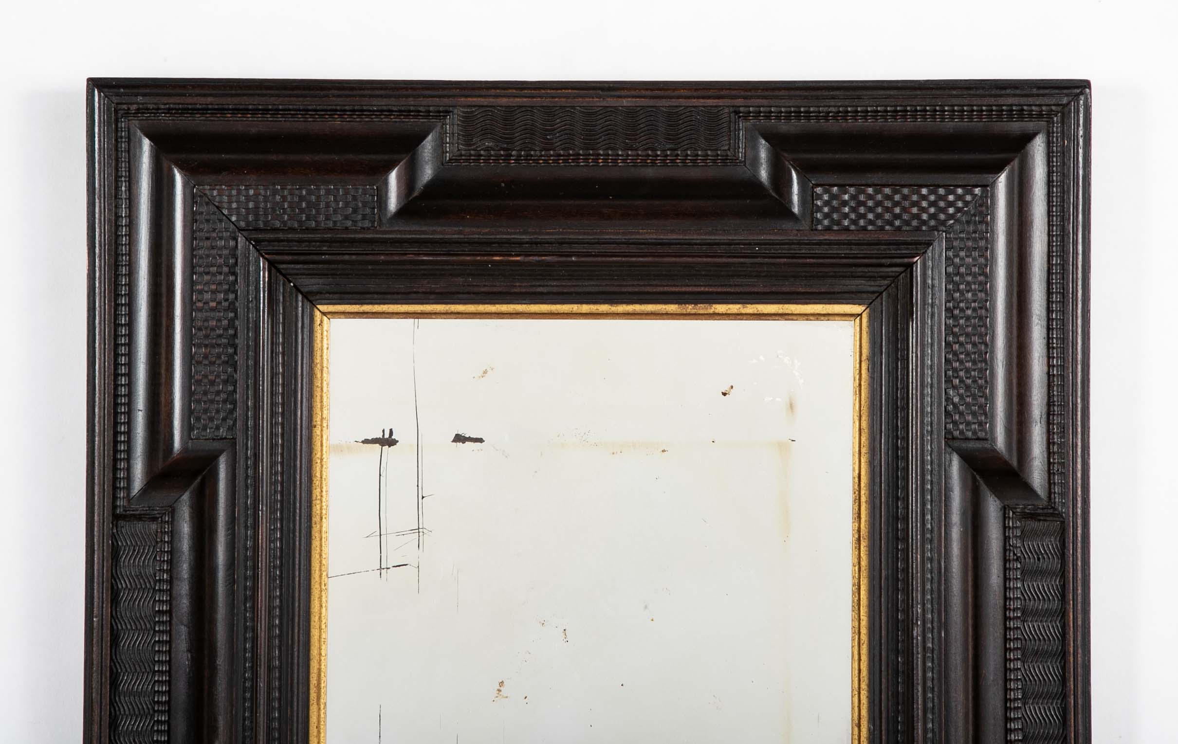Early 20th Century Dutch Baroque Style Mirror Made in Italy