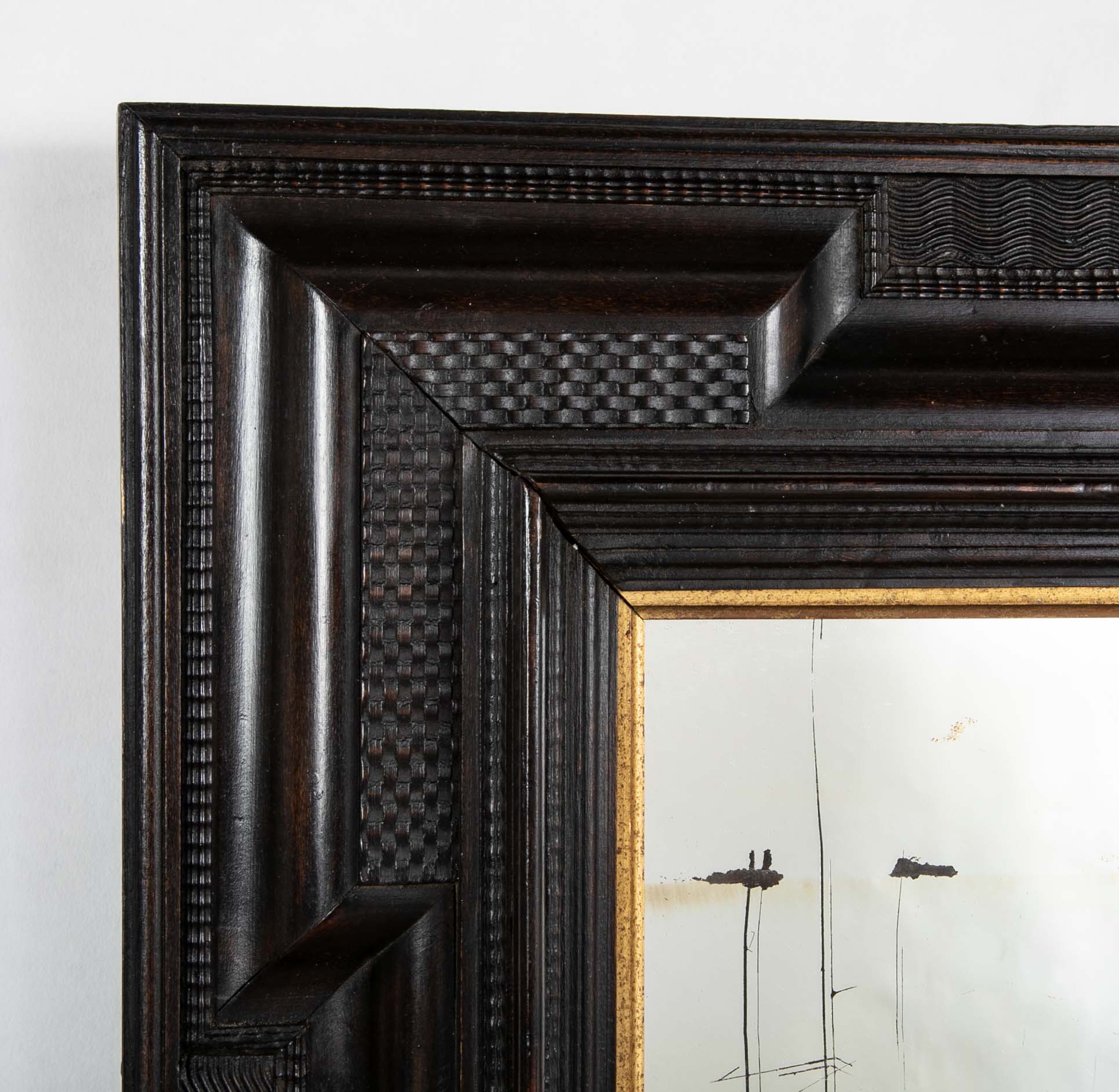 Early 20th Century Dutch Baroque Style Mirror Made in Italy