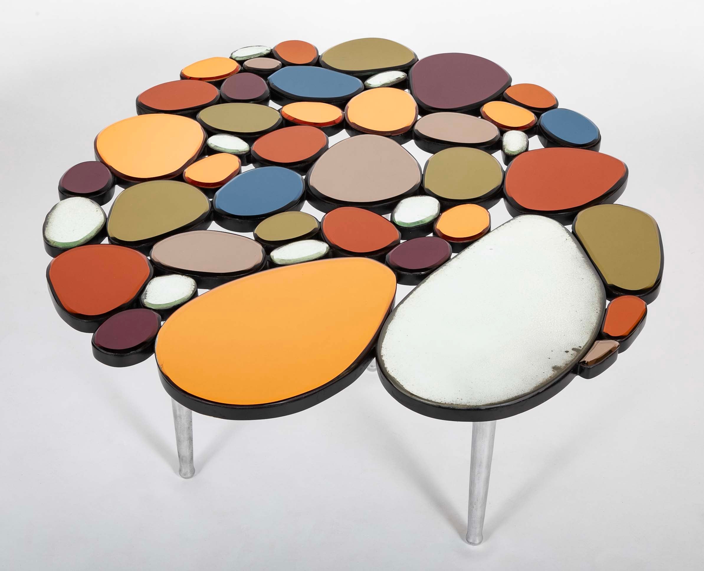 Belgian School "Ode's Design Moon" Table by Olivier De Schrijver