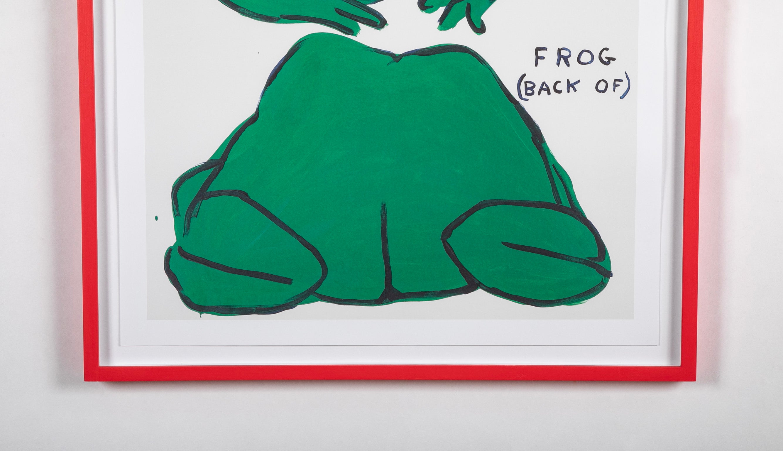 David Shrigley (b.1968) Print of "Frog (Front of) - Frog (Back of)"