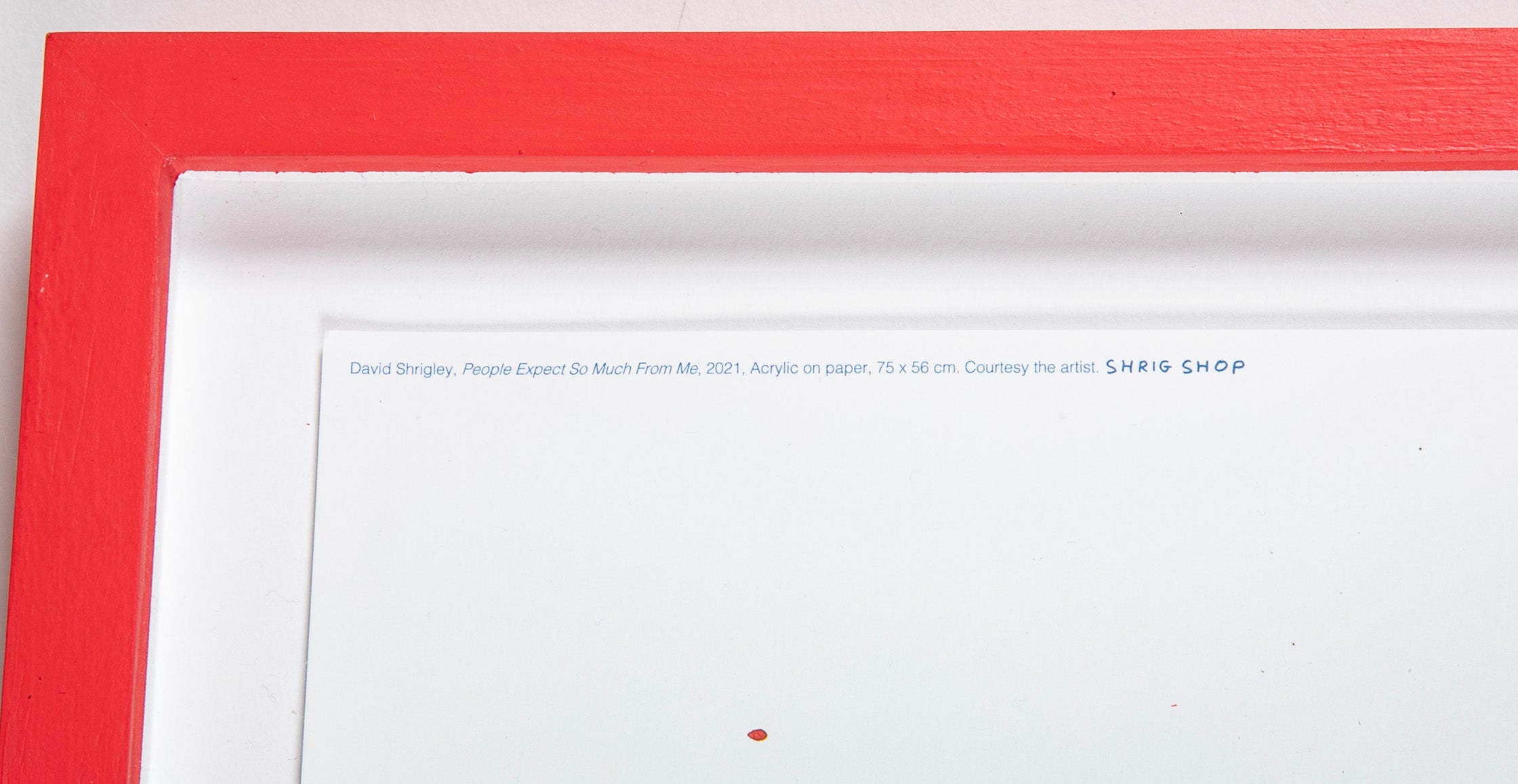 David Shrigley (b.1968) Print of Red Pegasus "People Expect so Much from Me"