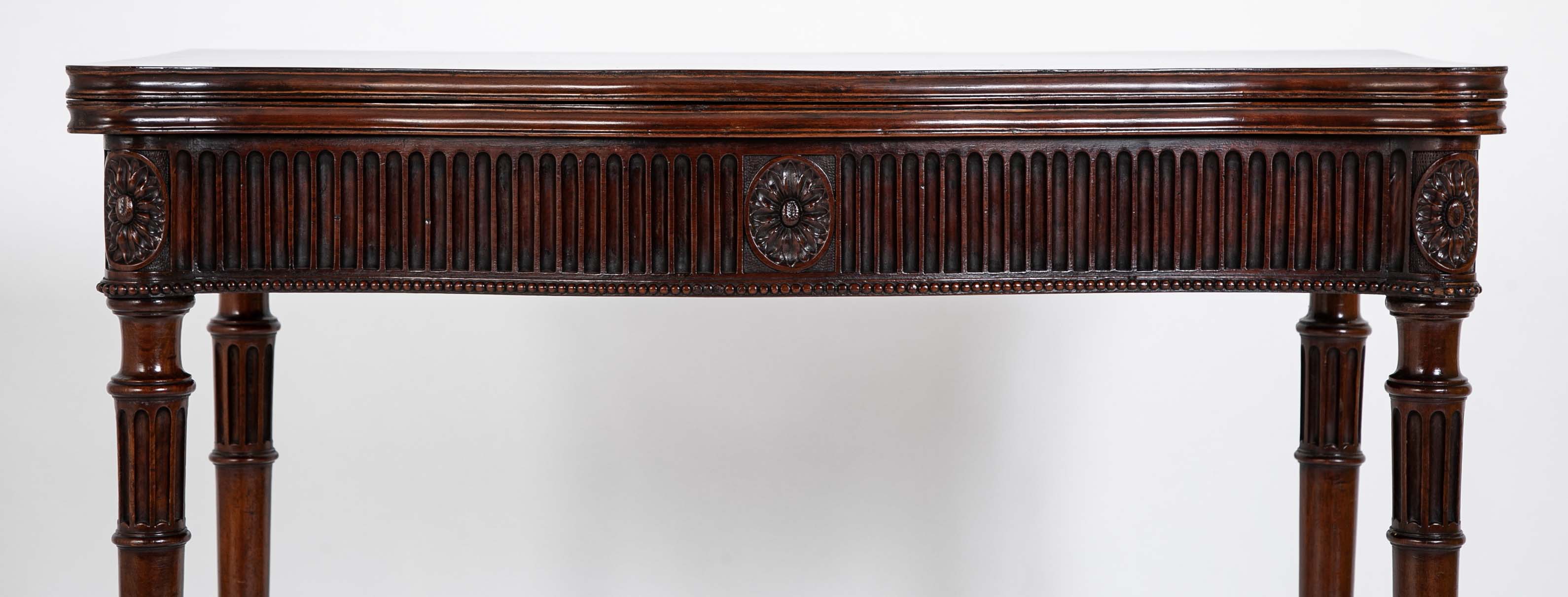 Pair of Mahogany Games Tables