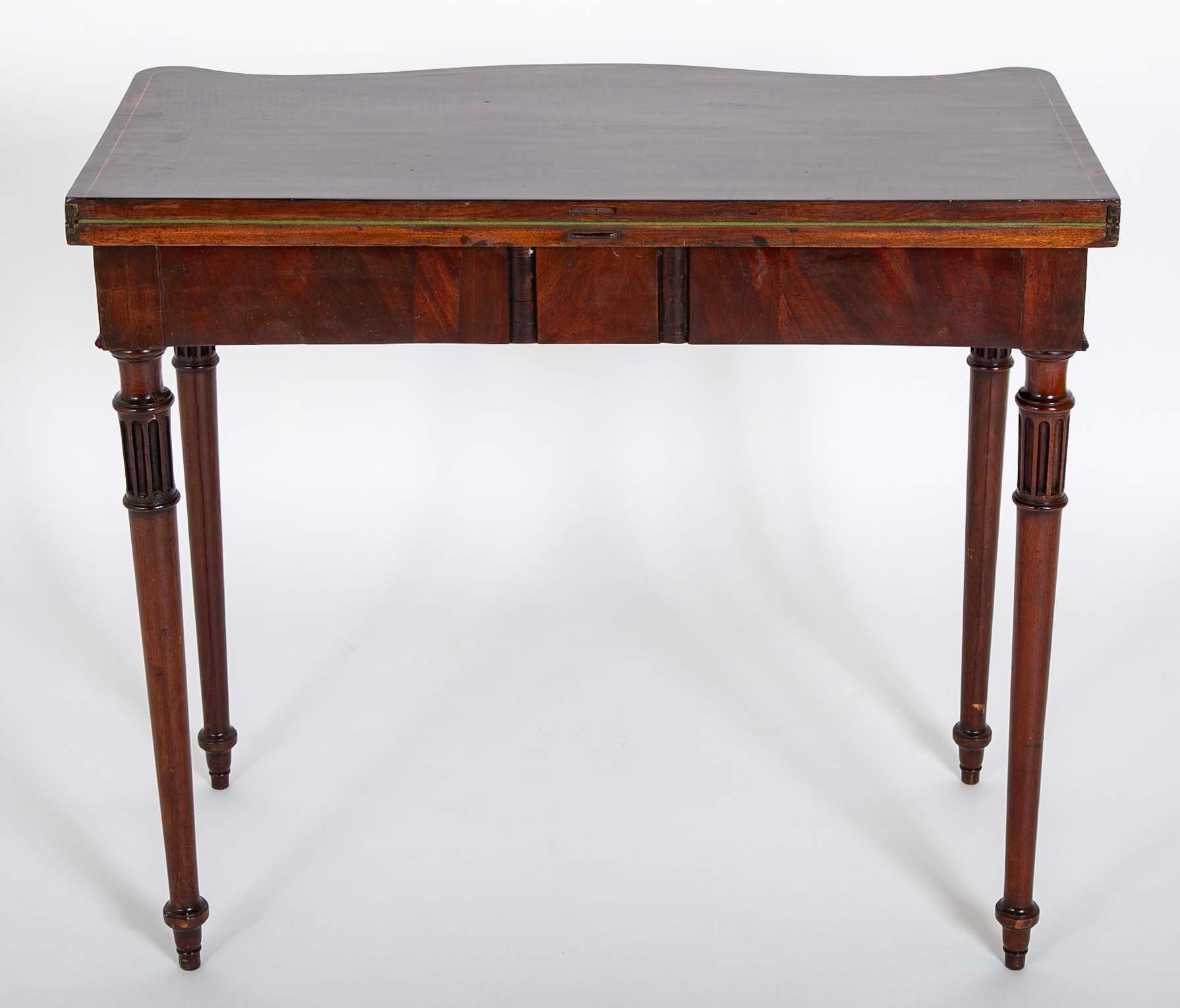 Pair of Mahogany Games Tables