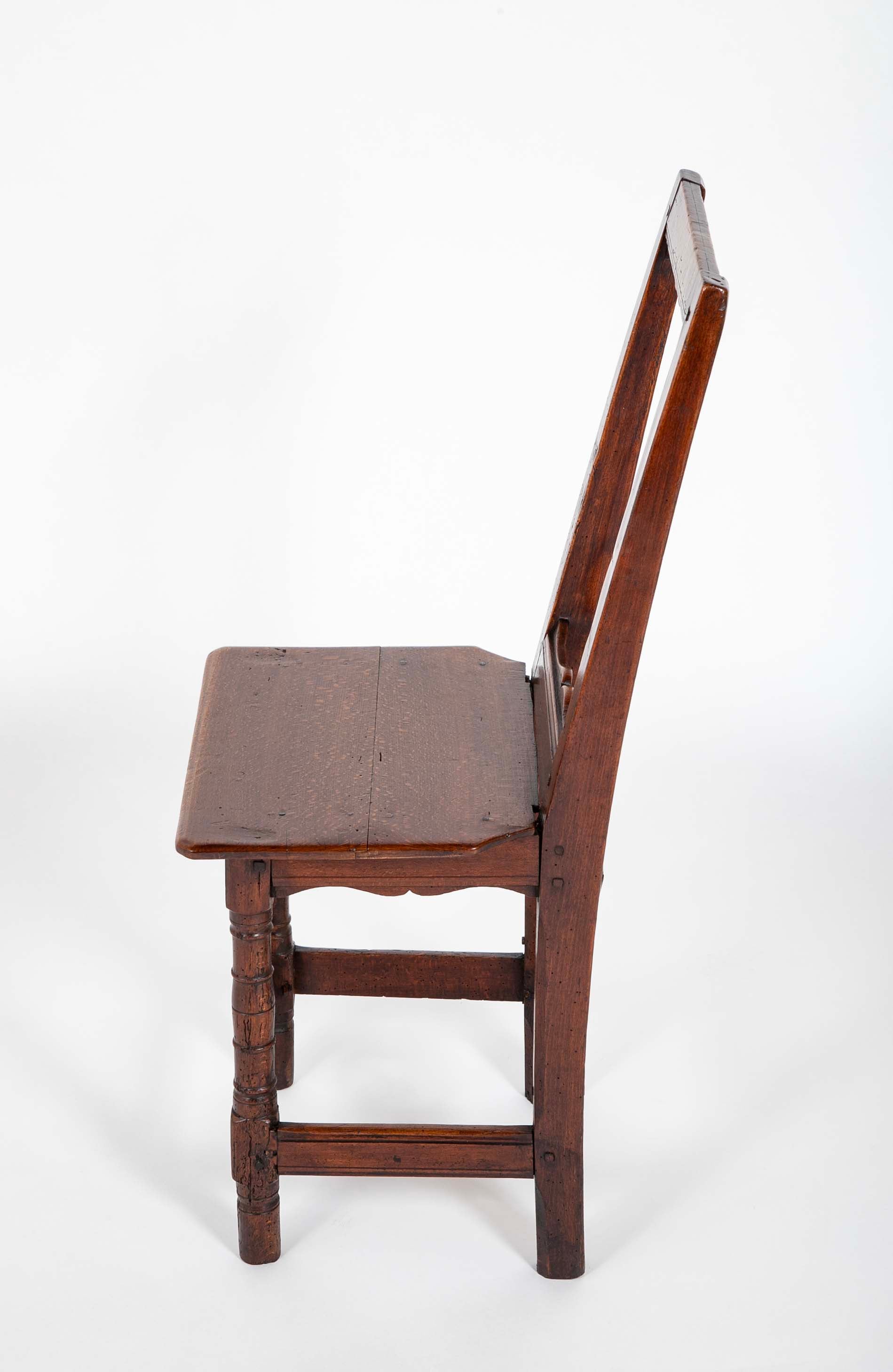 2 Similar French Provincial Oak Side Chairs