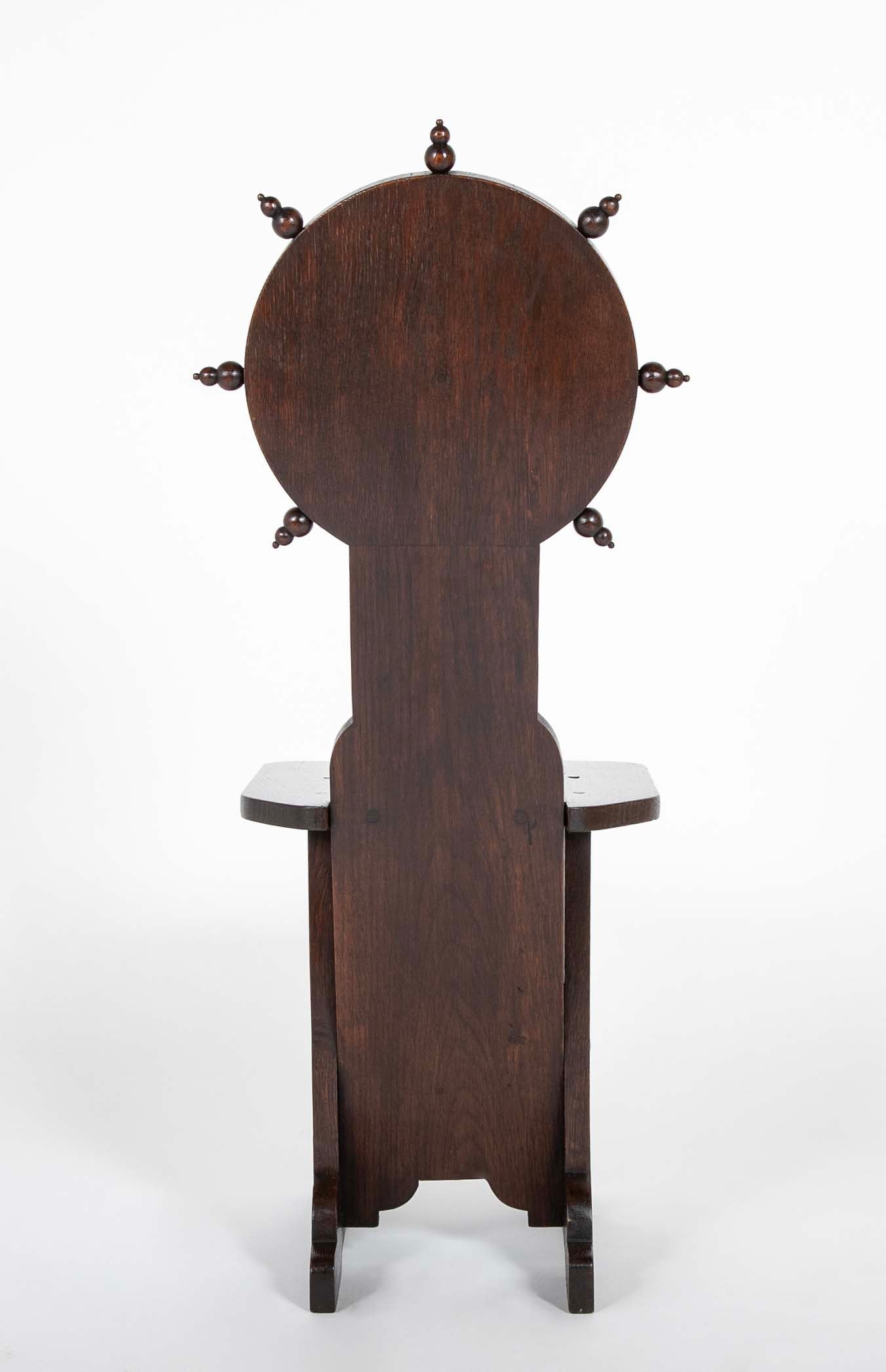 Pair of Early 20th Century Side Chairs by Charles Dudouyt for L'Abeillee