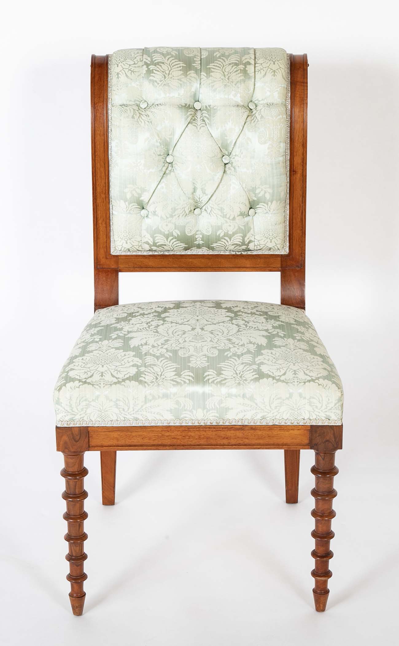 Pair of French Louis Philippe Mahogany Side Chairs