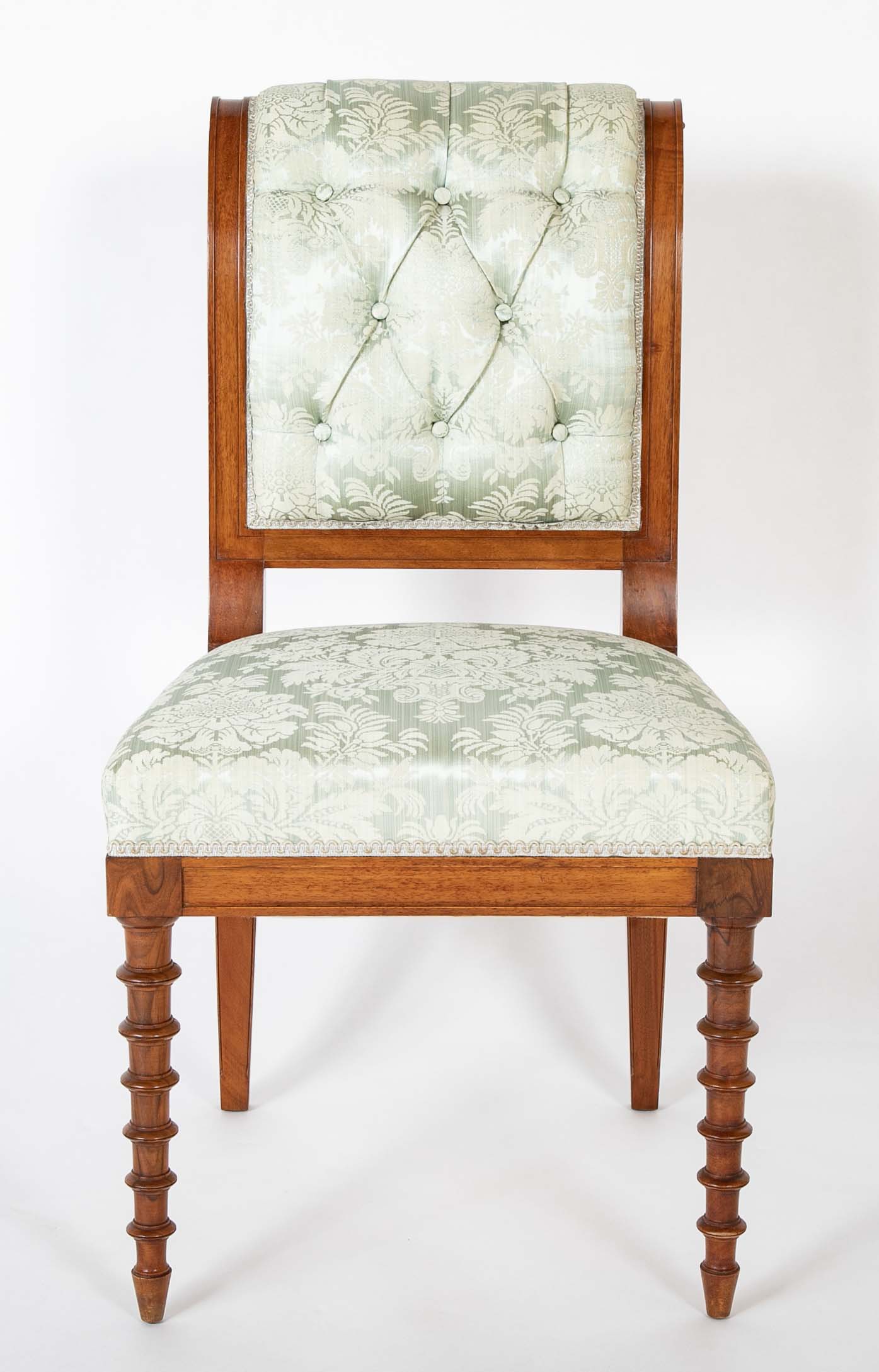 Pair of French Louis Philippe Mahogany Side Chairs
