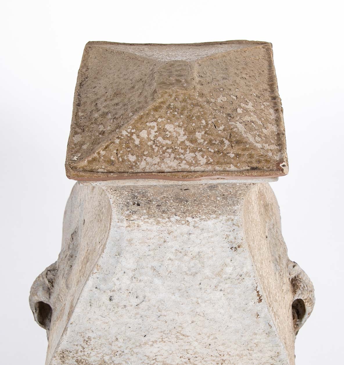 A Rare Matched Pair of Matching Greyware Chinese Fanghu Jars