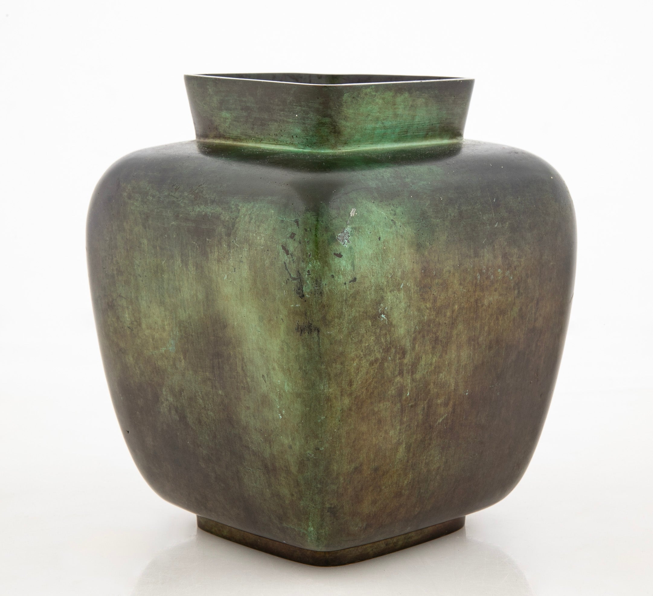Swedish Gab Guldsmedsaktiebolaget Patinated Bronze Vase