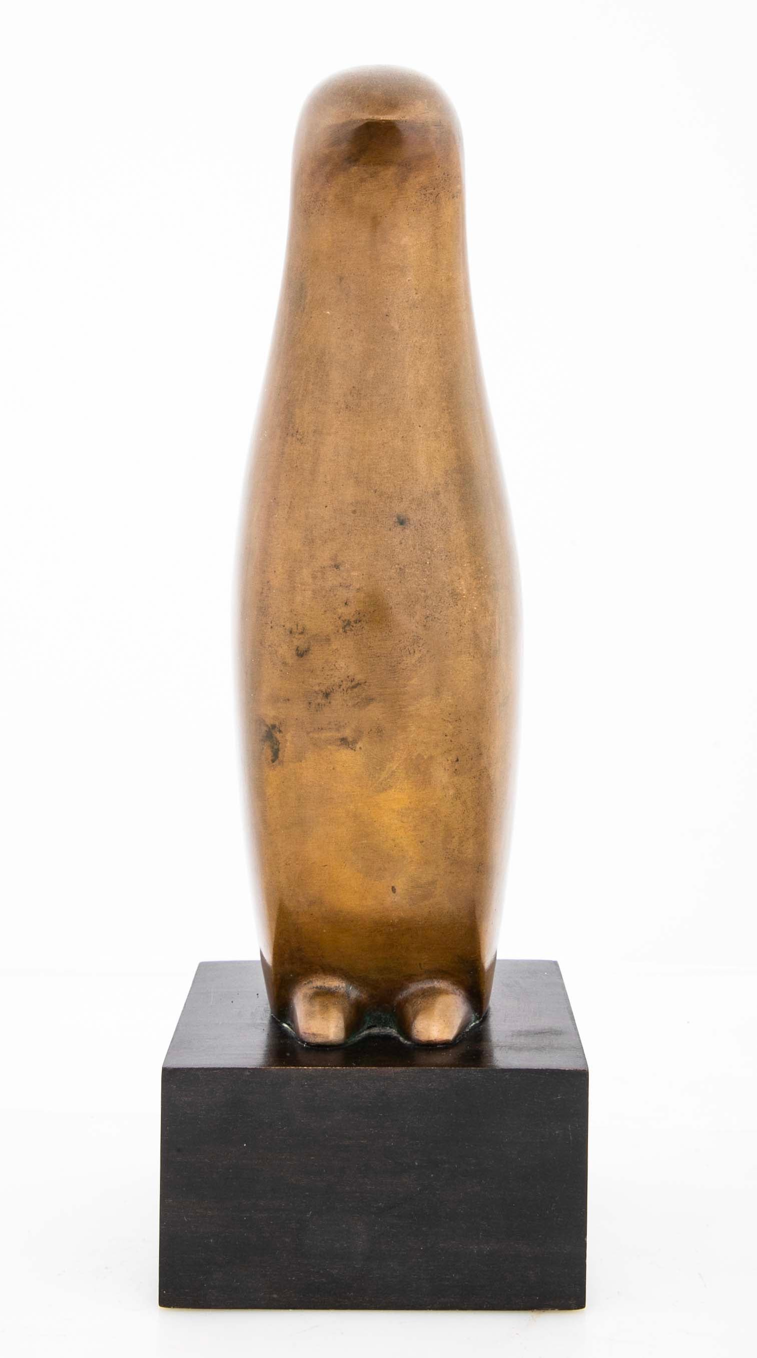 "Penguin" Patinated Bronze Sculpture by Beniamino Benevento Bufano